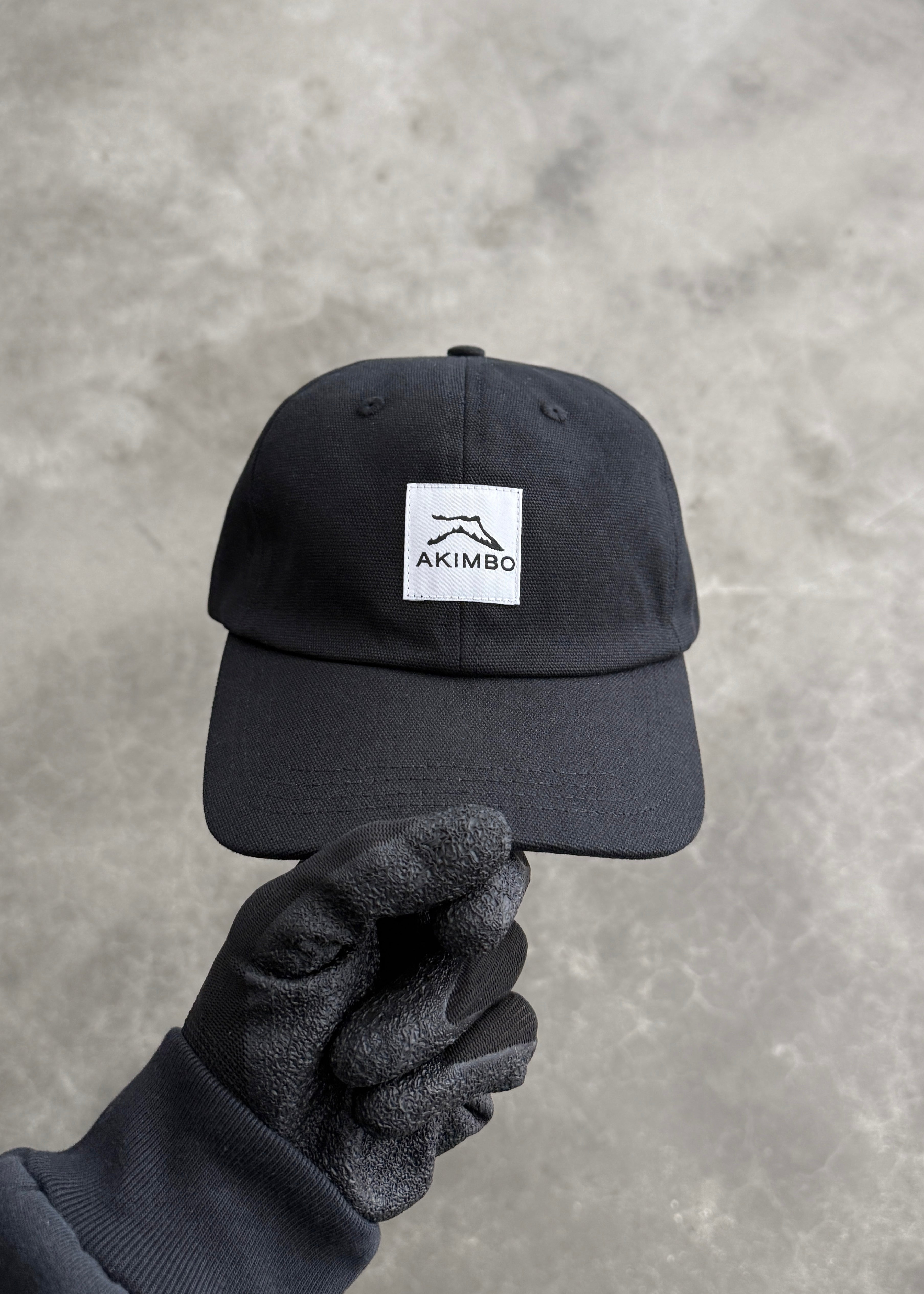 WORK CAP - BLACK CANVAS