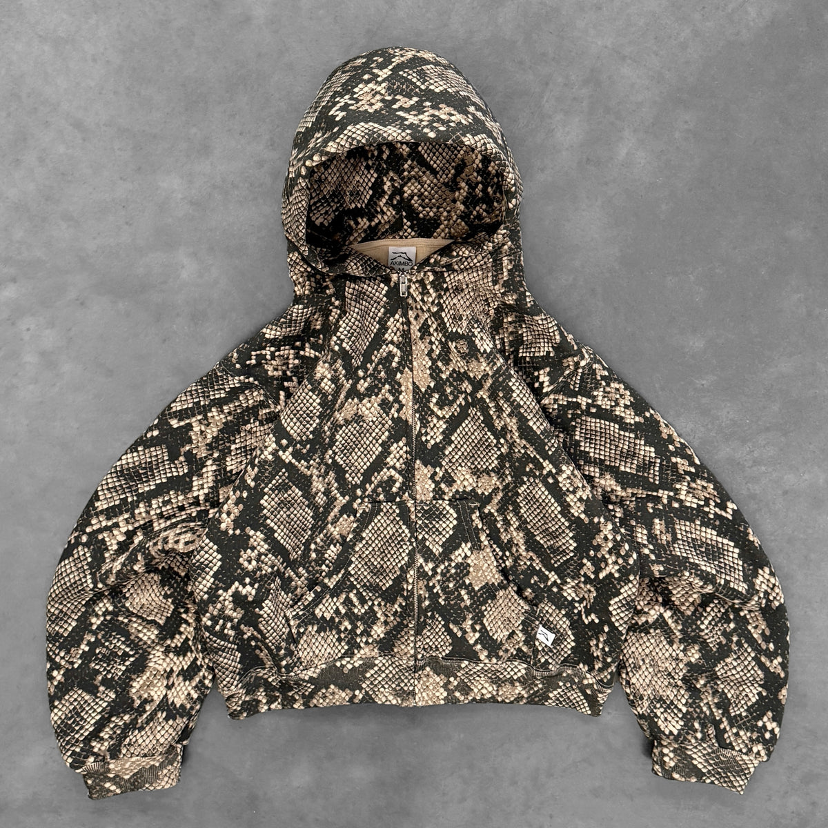 AKIMBO ZIP-UP HOODIE - PYTHON