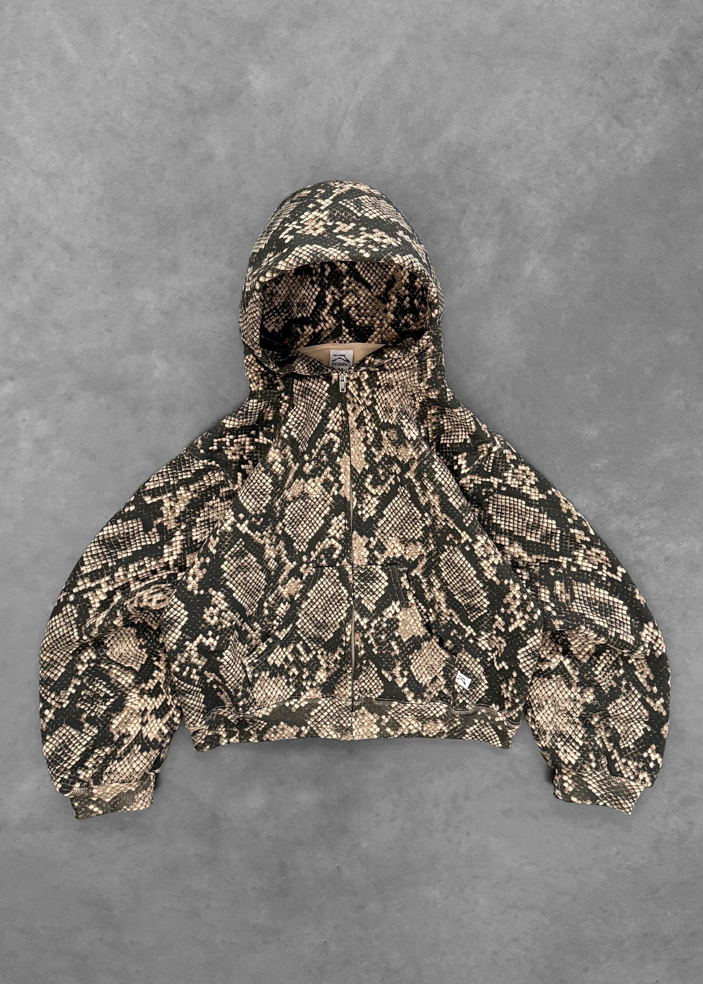 AKIMBO ZIP-UP HOODIE - PYTHON