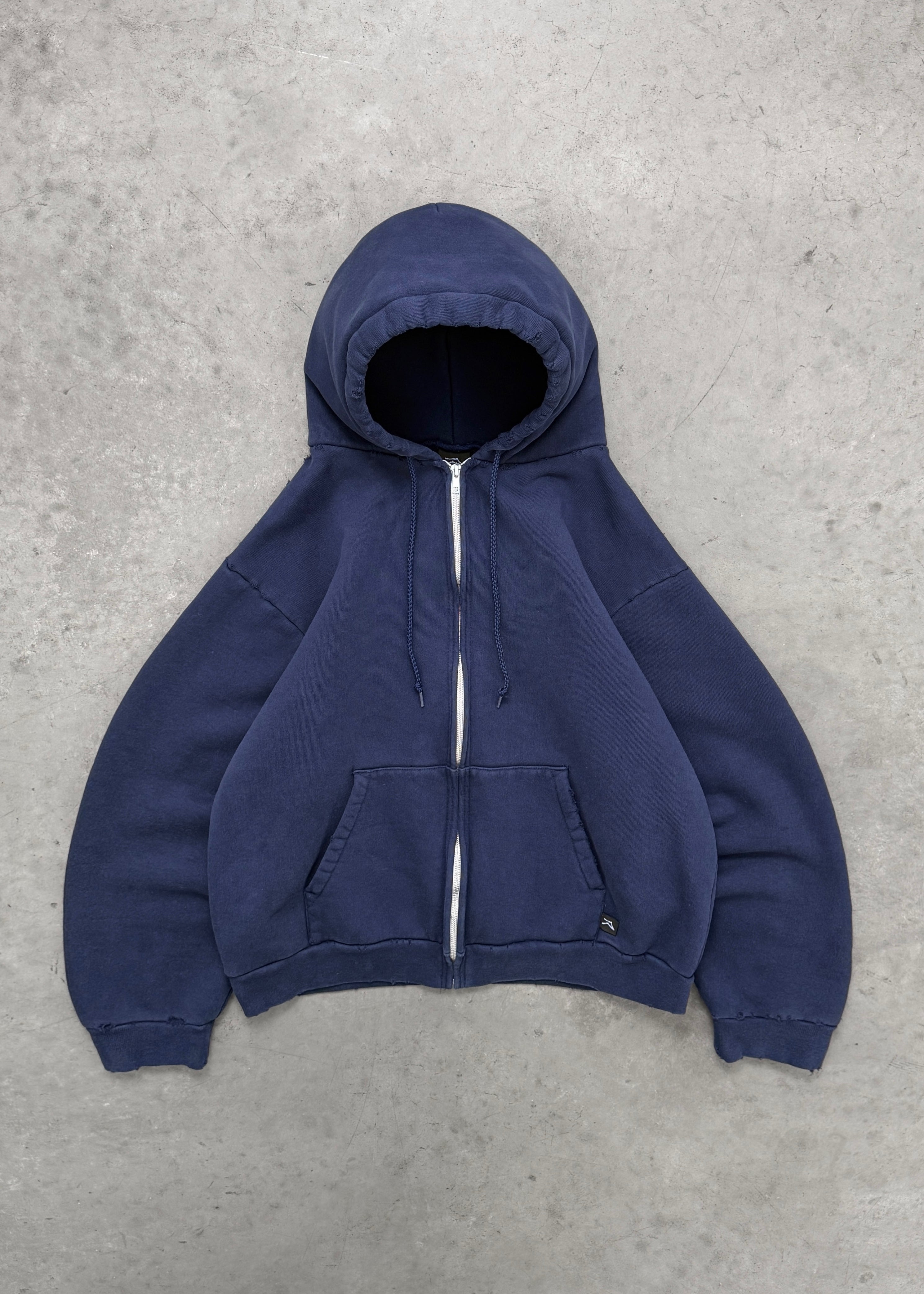 DISTRESSED PRO WORK ZIP UP - NAVY