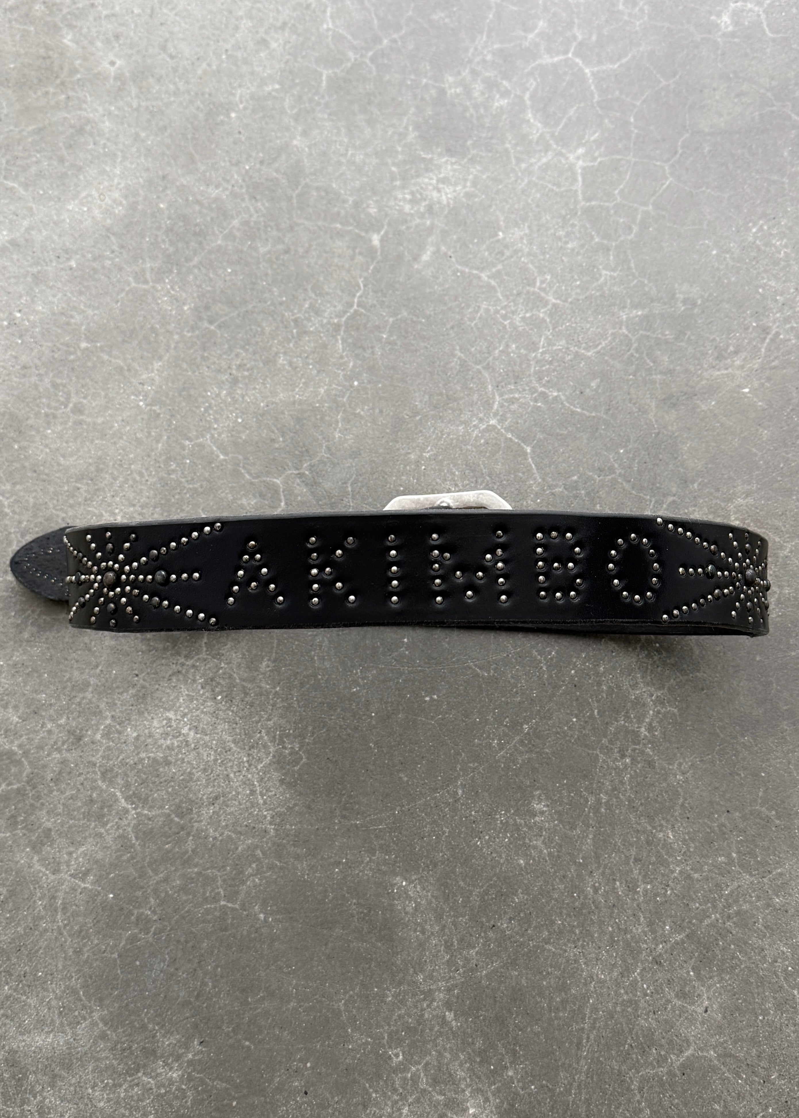 LEATHER STUDDED BELT