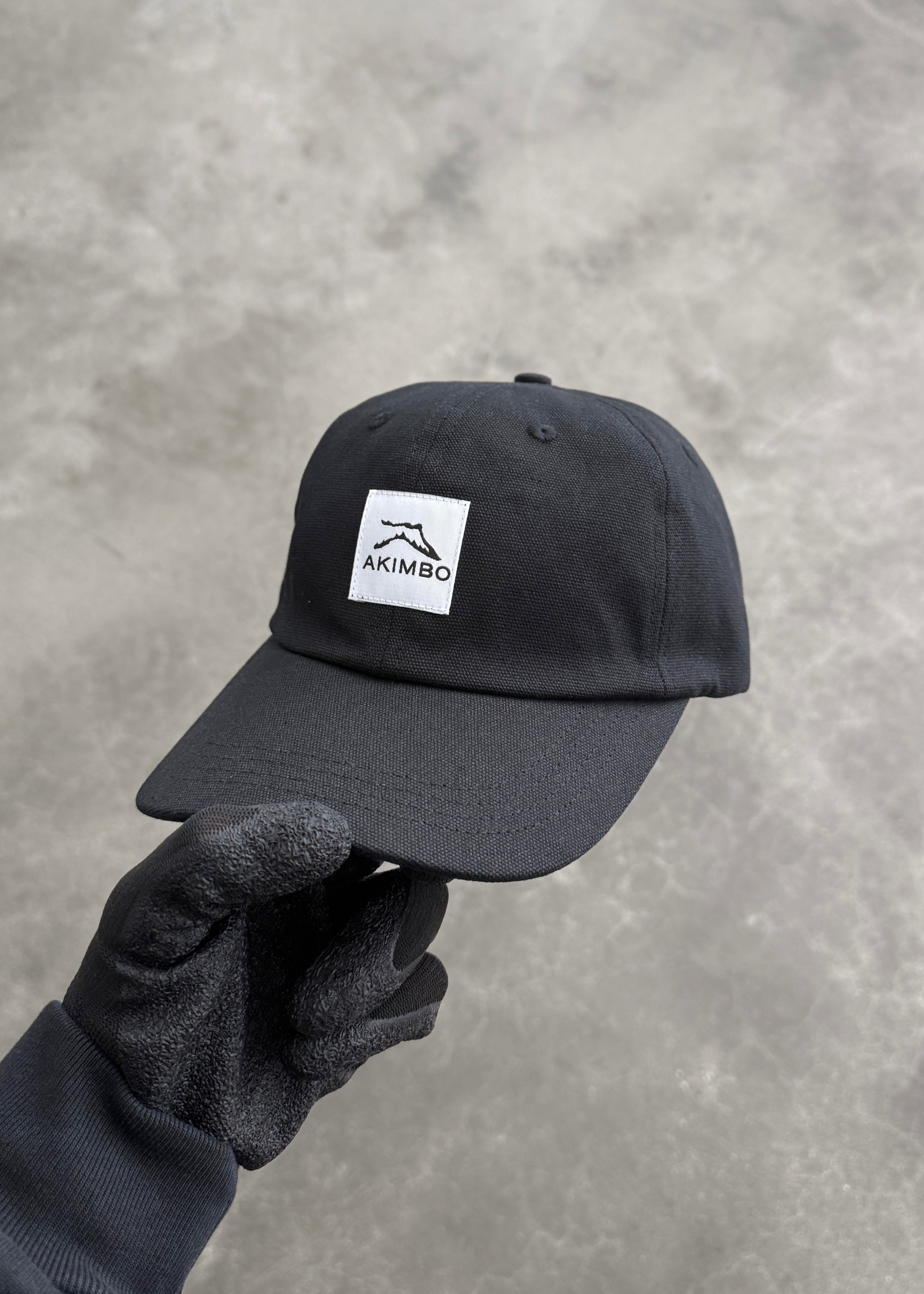 WORK CAP - BLACK CANVAS
