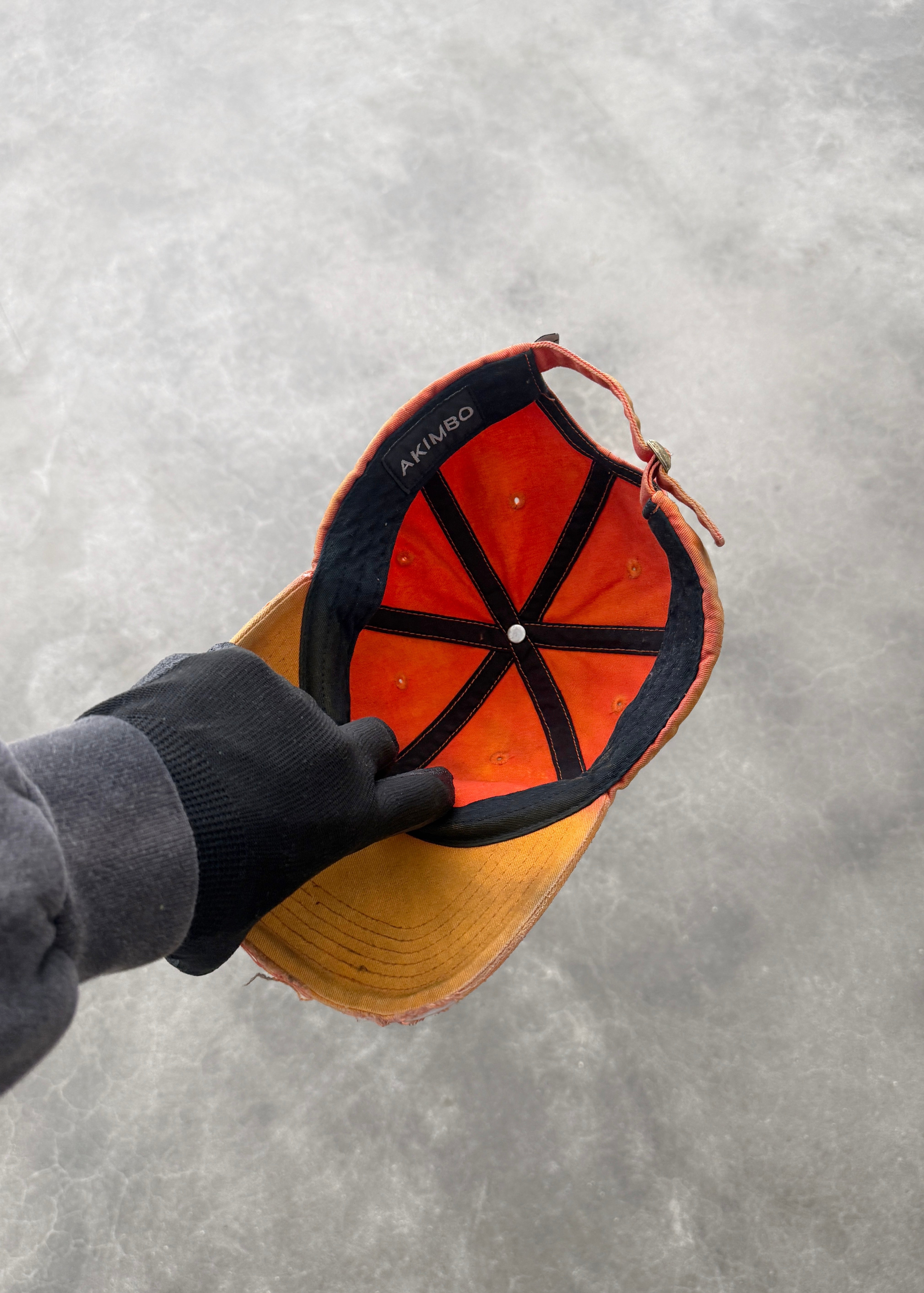 THRASHED LOW PROFILE CAP - BURNT ORANGE