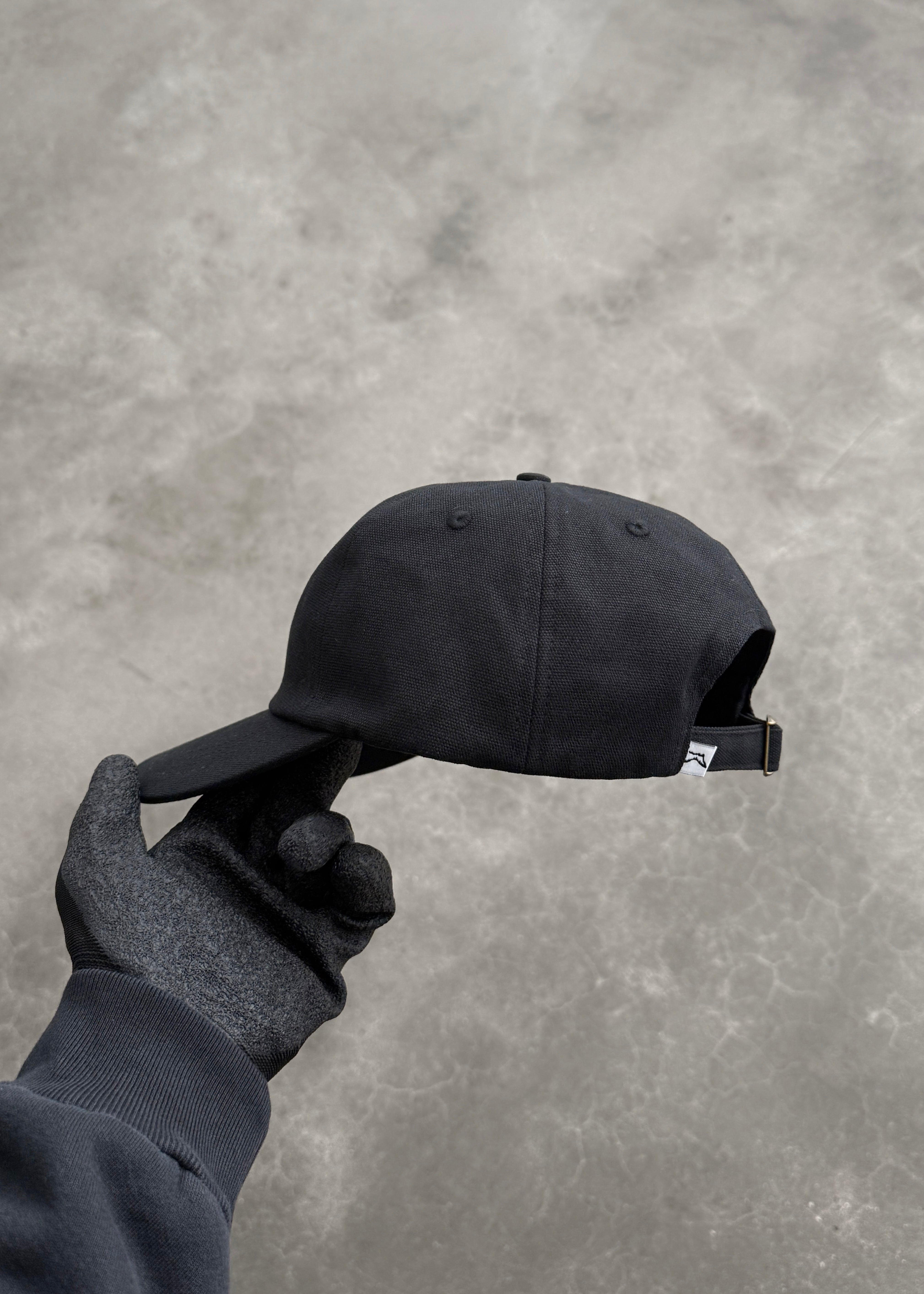 WORK CAP - BLACK CANVAS