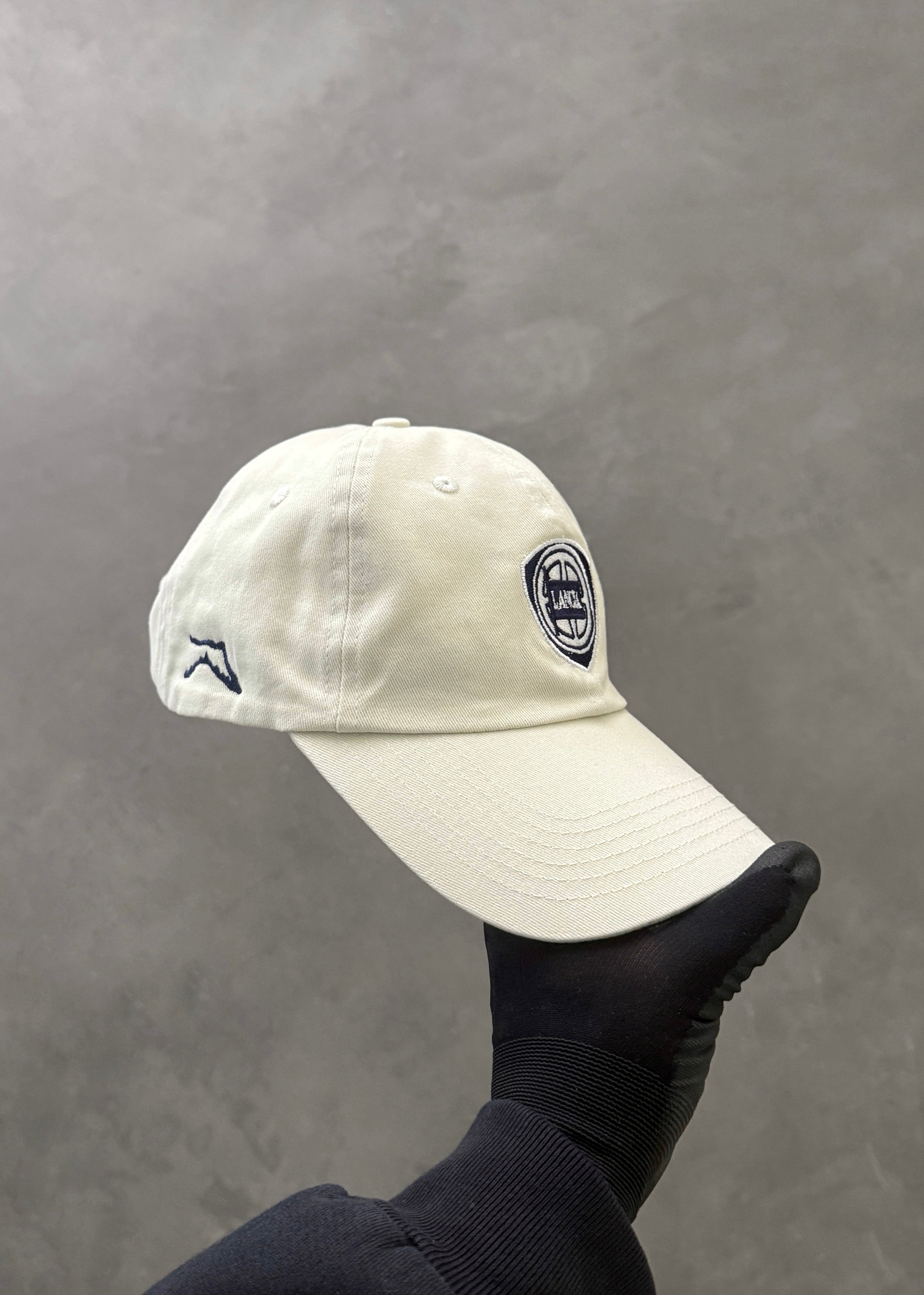 AKIMBO x LANCIA® UNSTRUCTURED 6 PANEL CAP - CREAM