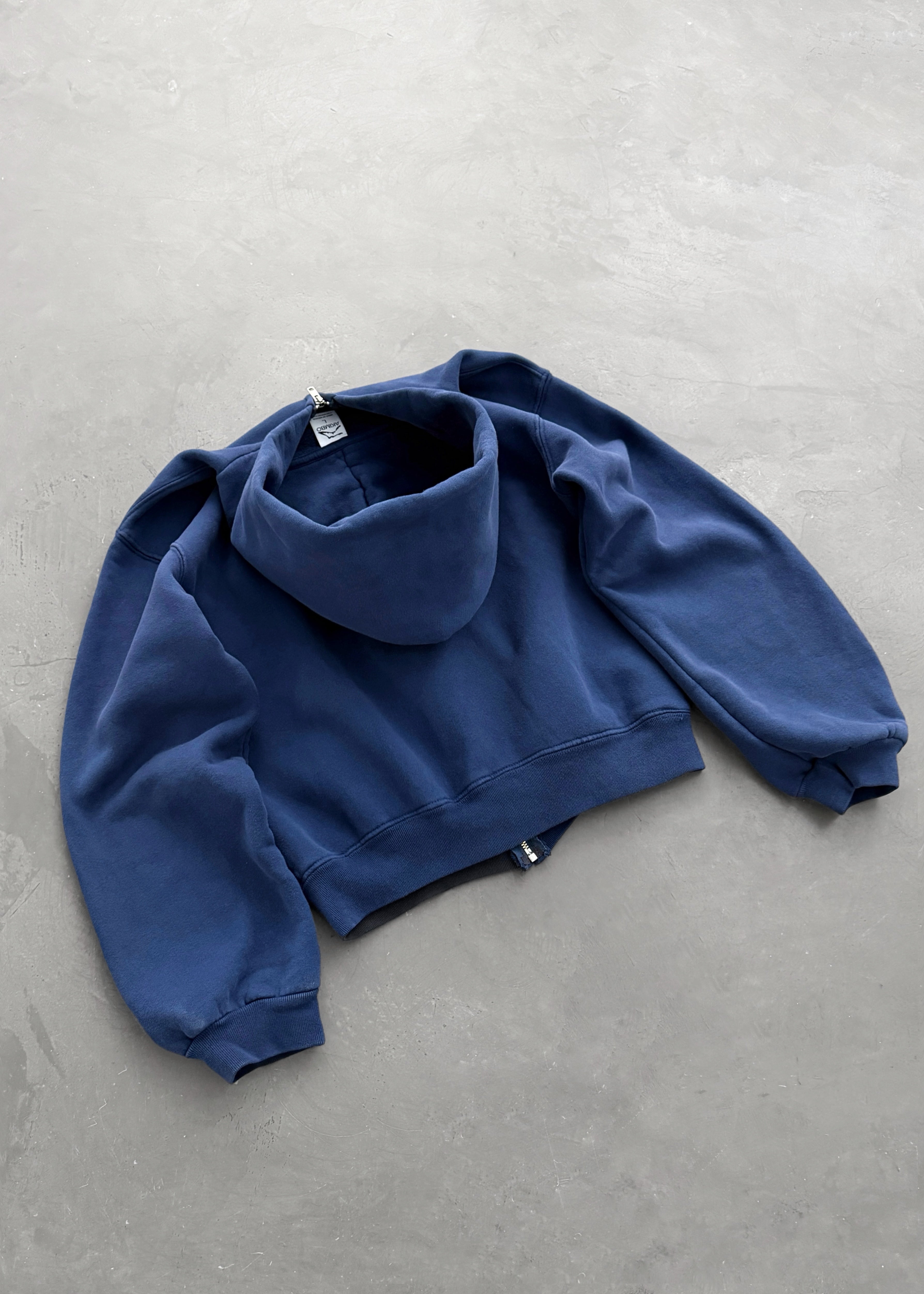 ZIP-UP HOODIE - NAVY