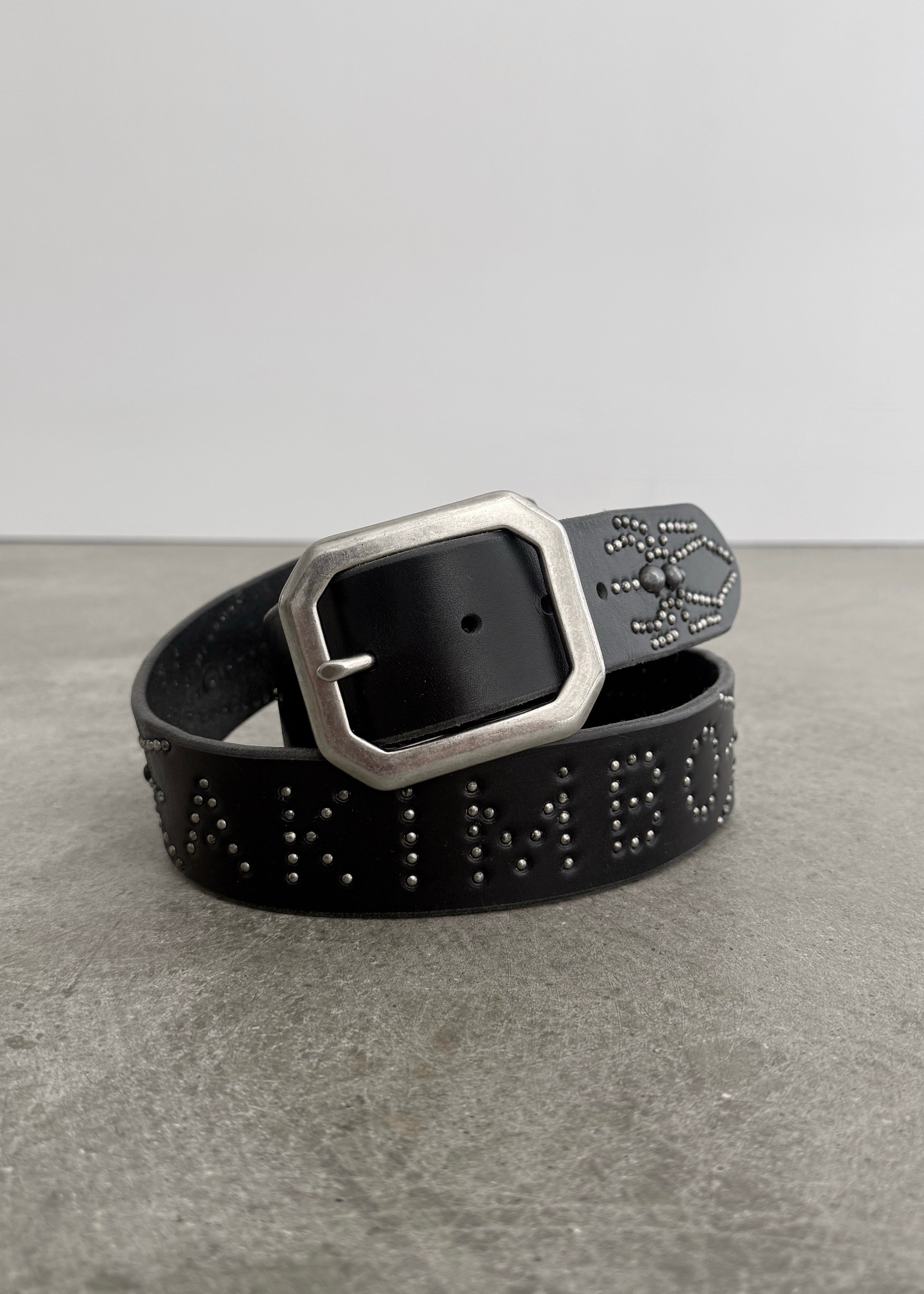 LEATHER STUDDED BELT