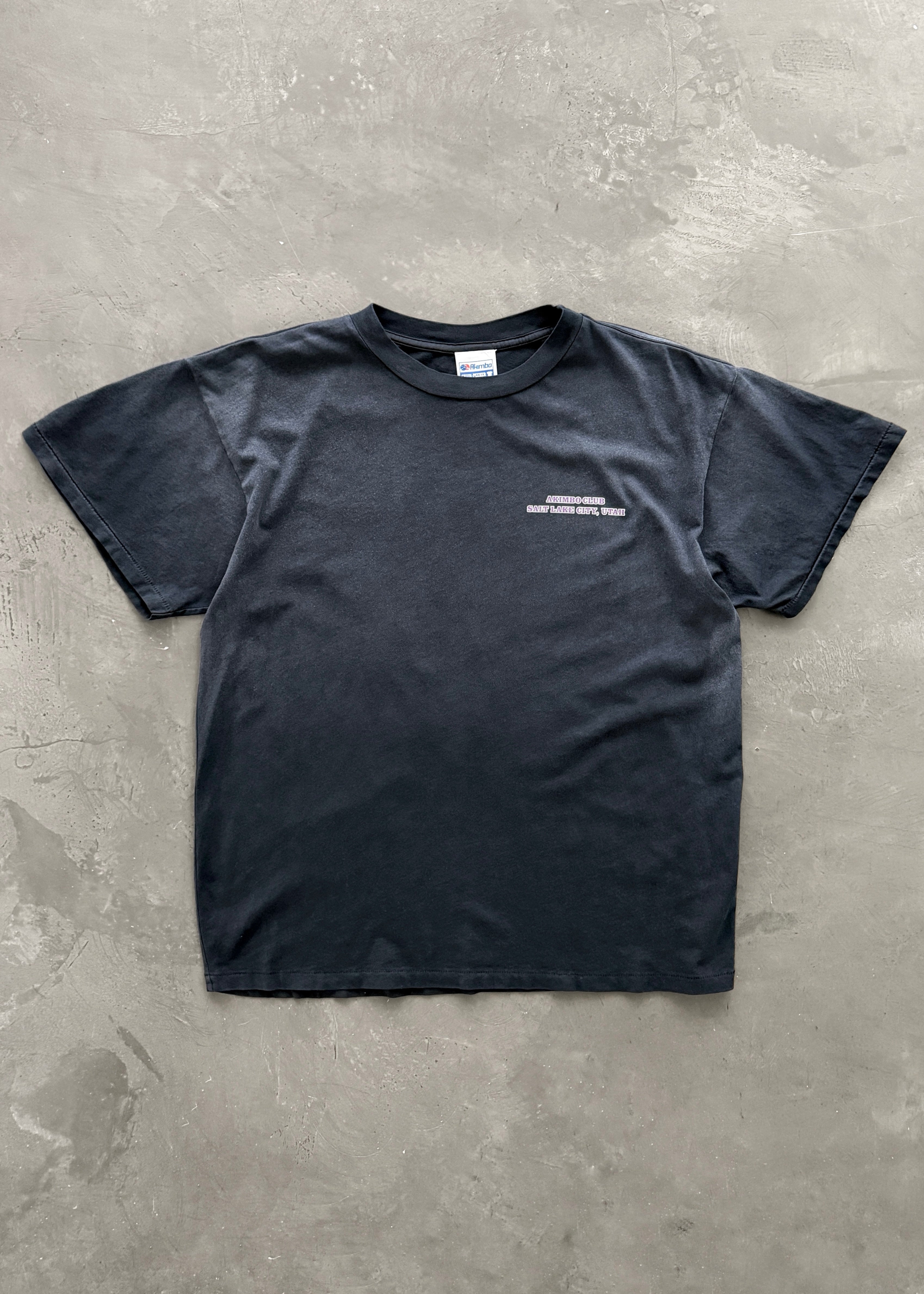 “CHAIN-PEEKER” EAGLE CLUB TEE - SUN FADED BLACK