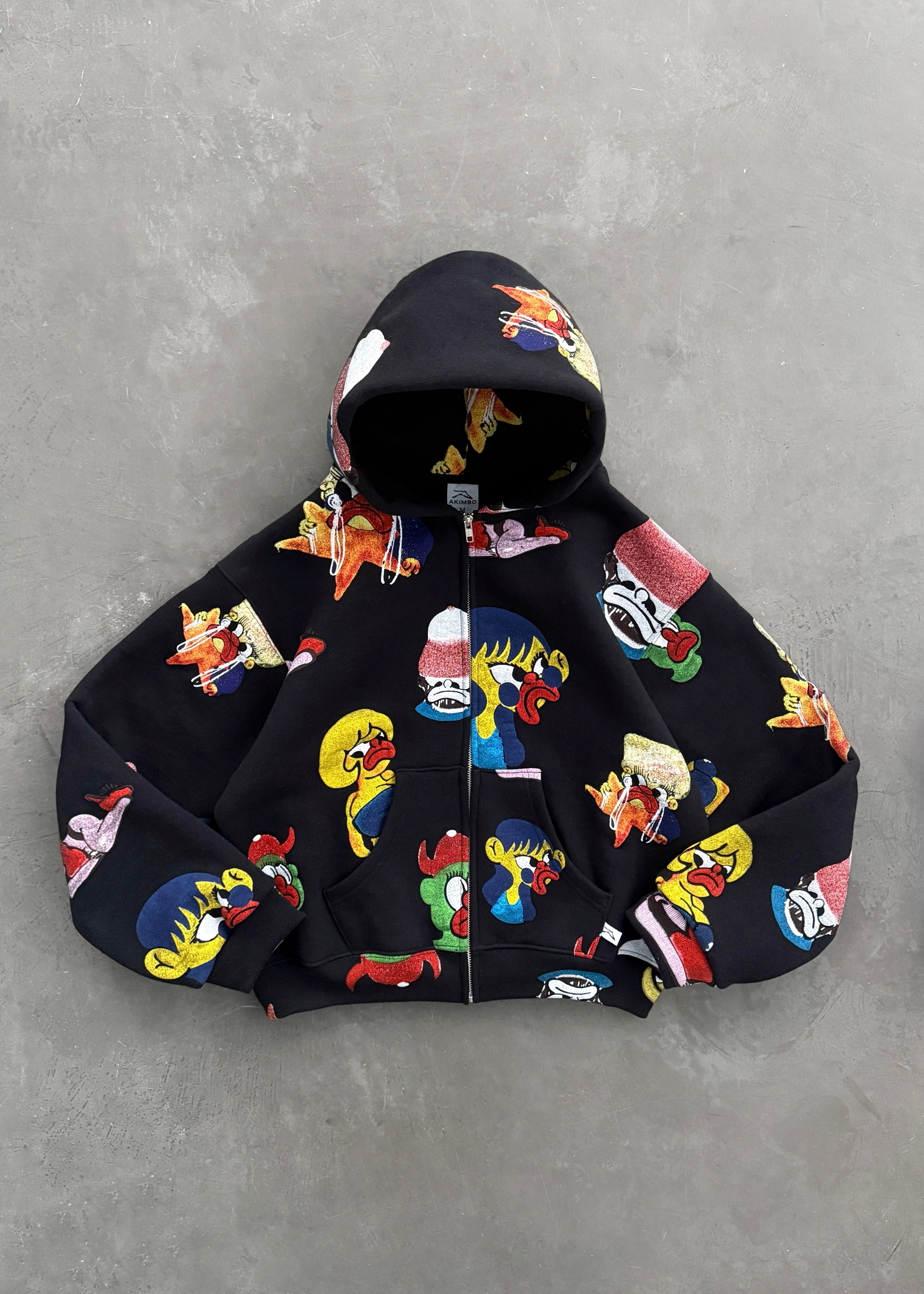 SLAWN NEIGHBORHOOD BLACK ZIP-UP