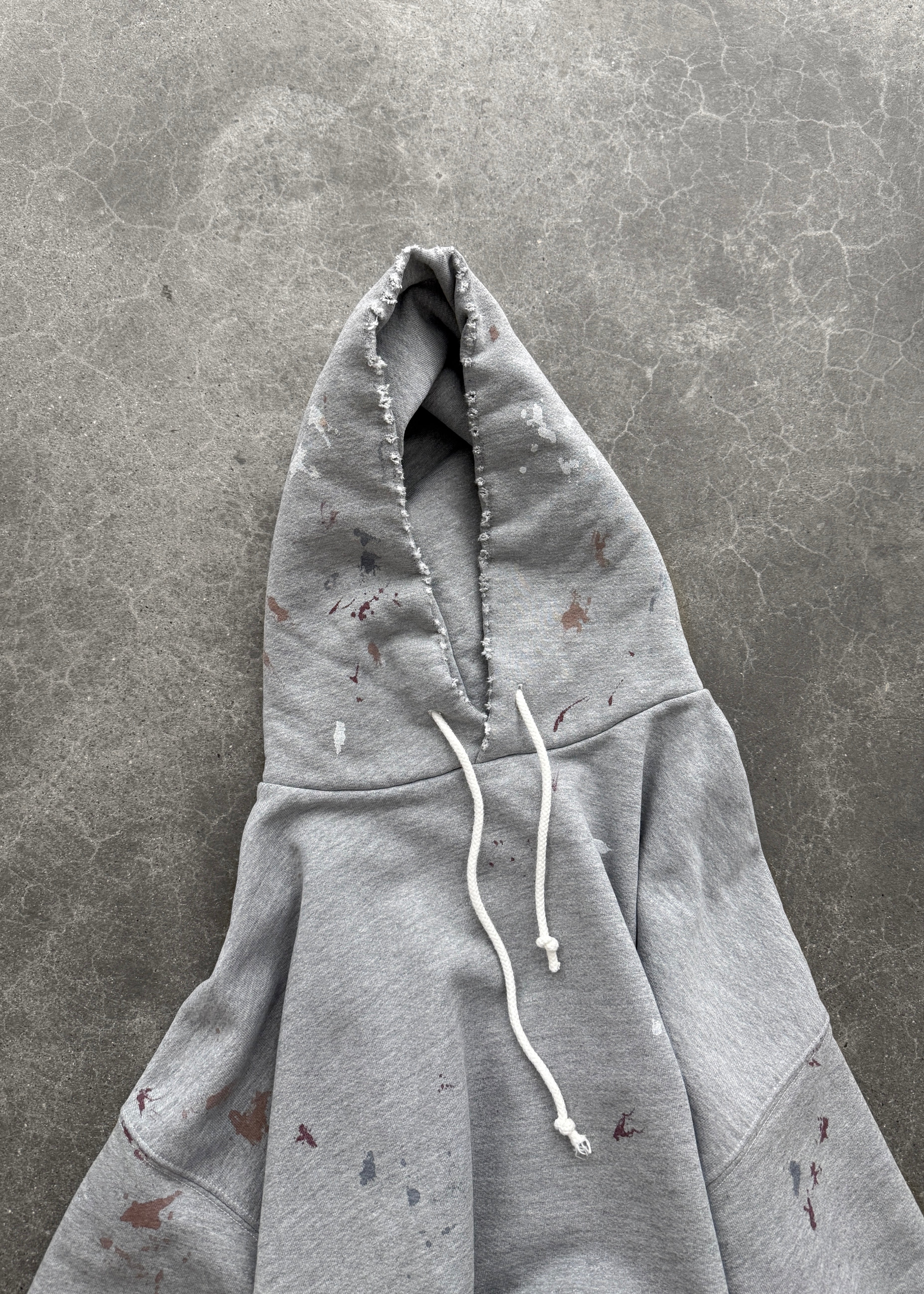 "WATCH-PEEKER" HOODIE - HEATHER GREY