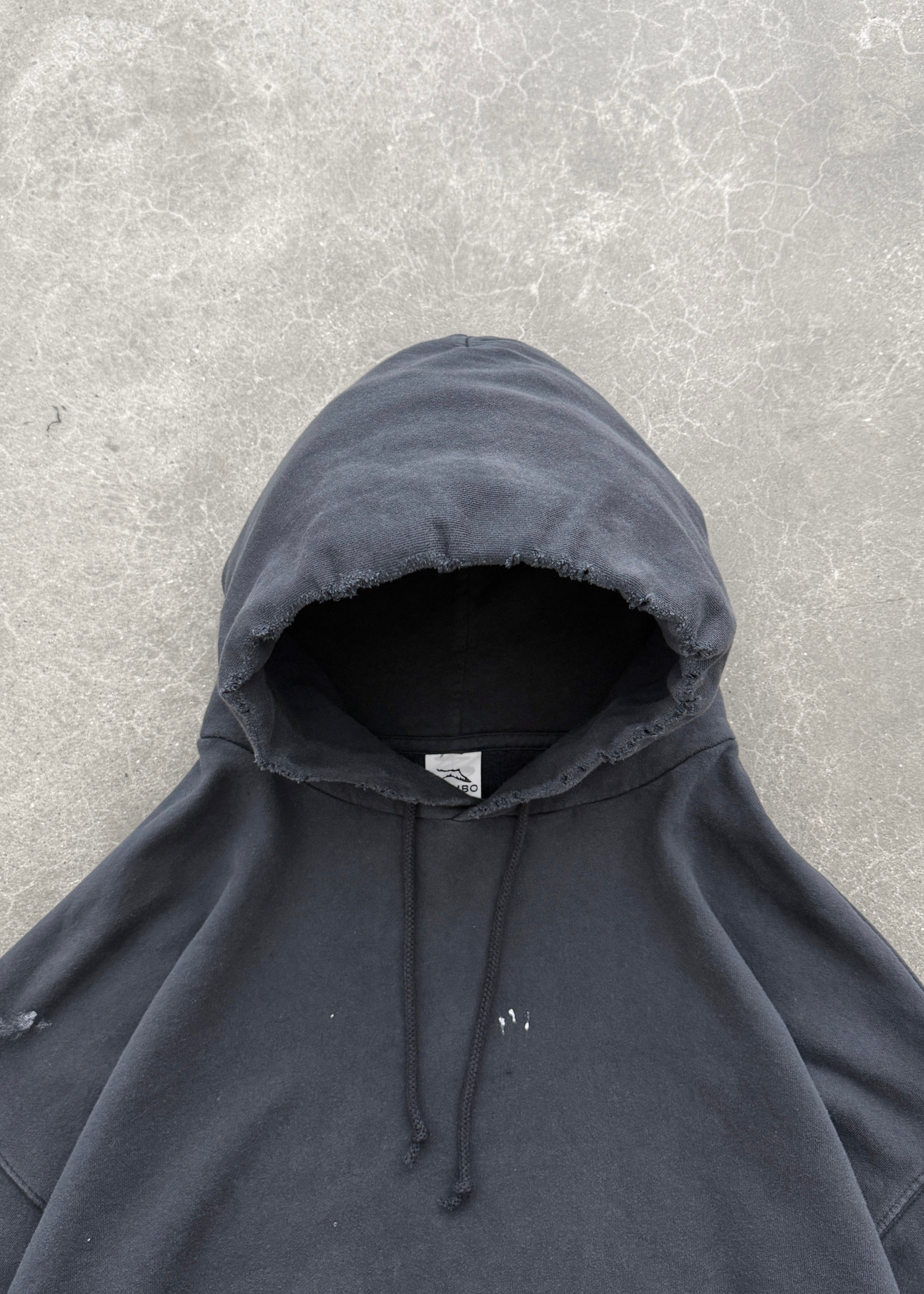 "WATCH-PEEKER" HOODIE - FADED BLACK