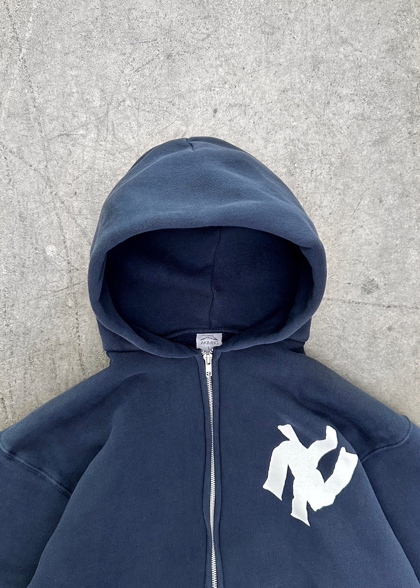 【Akimbo Club】 NY NOODLE ZIP HOODIE L即決致します