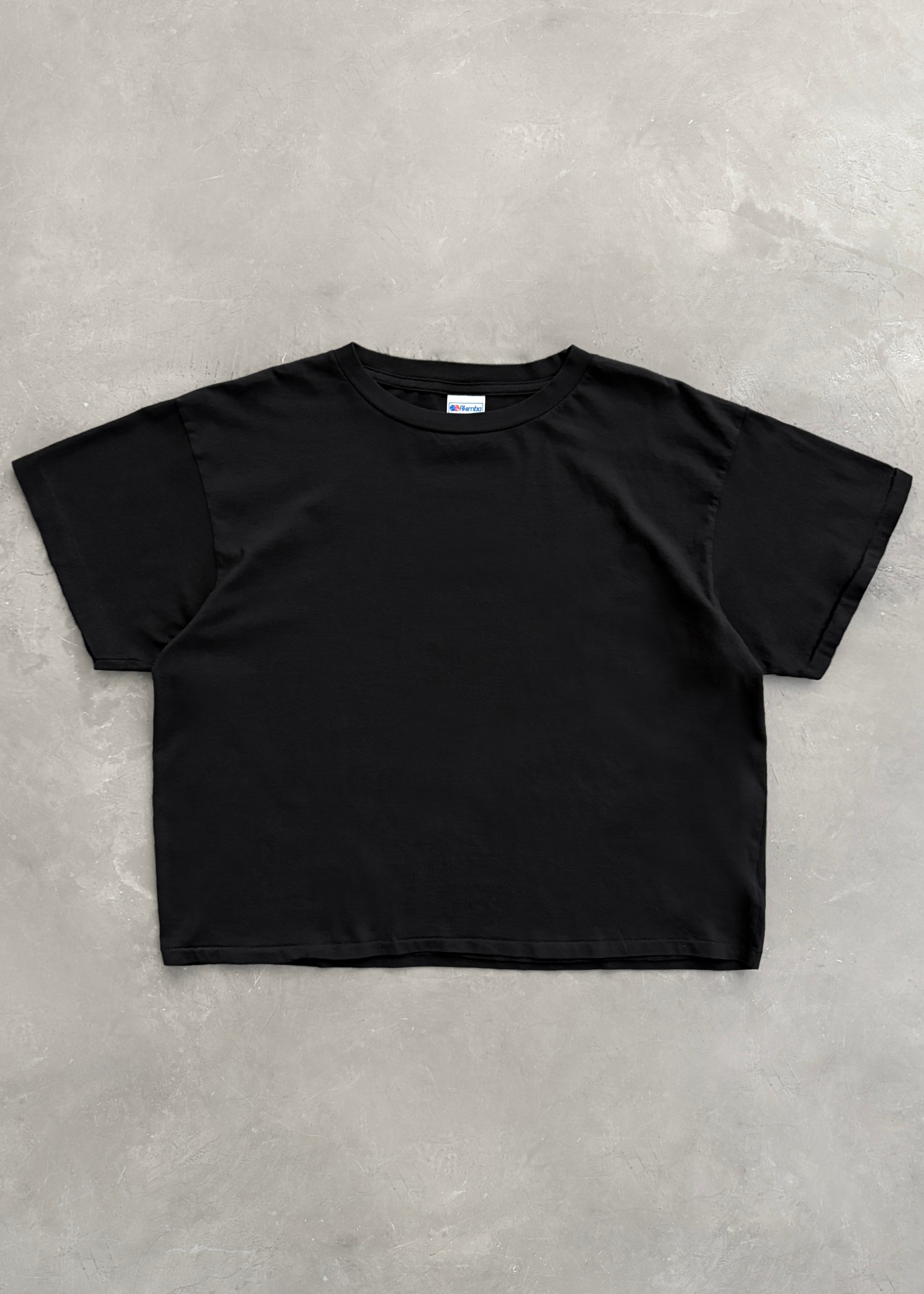 “CHAIN-PEEKER” SINGLE STITCHED TEE - BLACK
