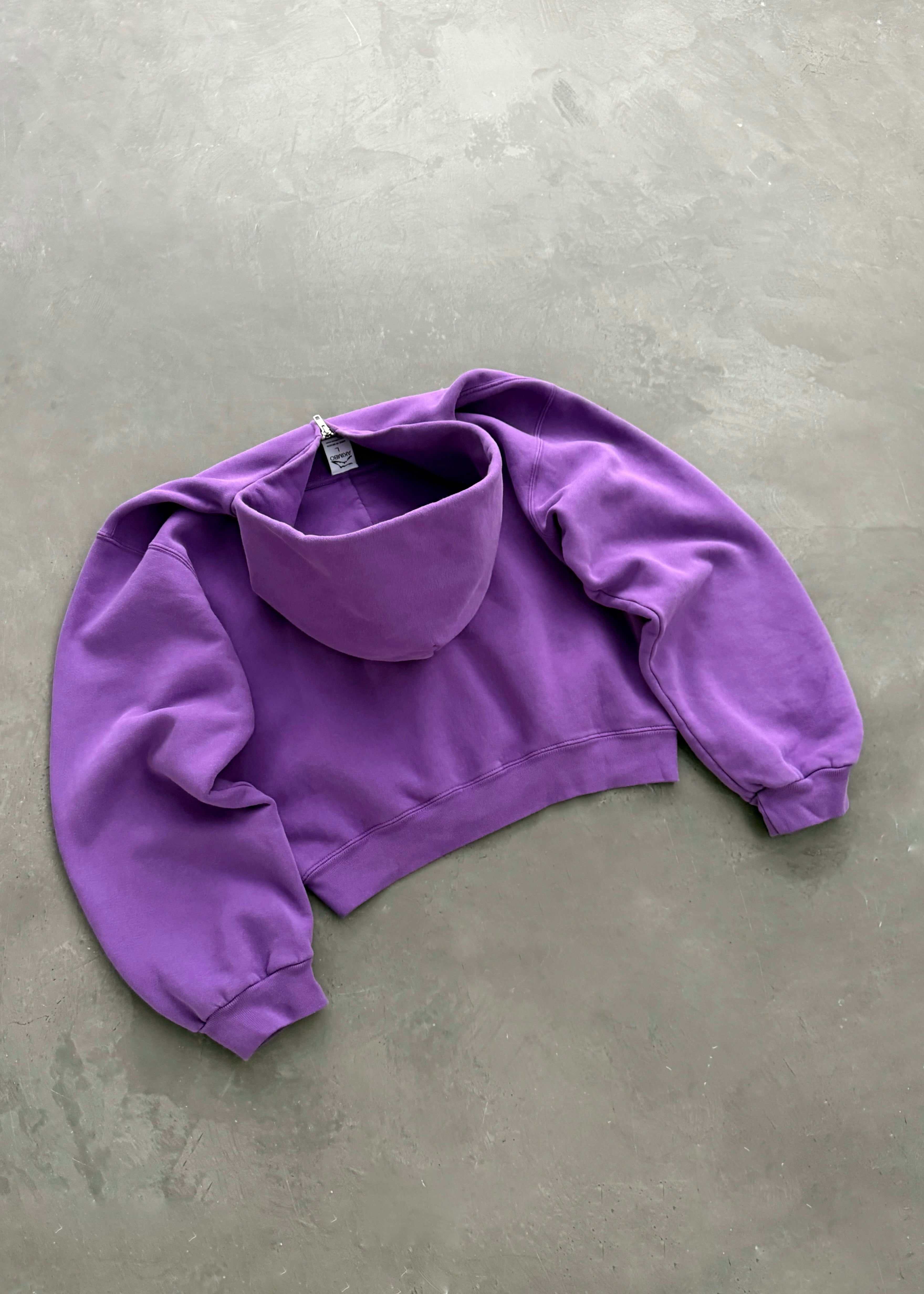 AKIMBO ZIP-UP HOODIE - PLUM