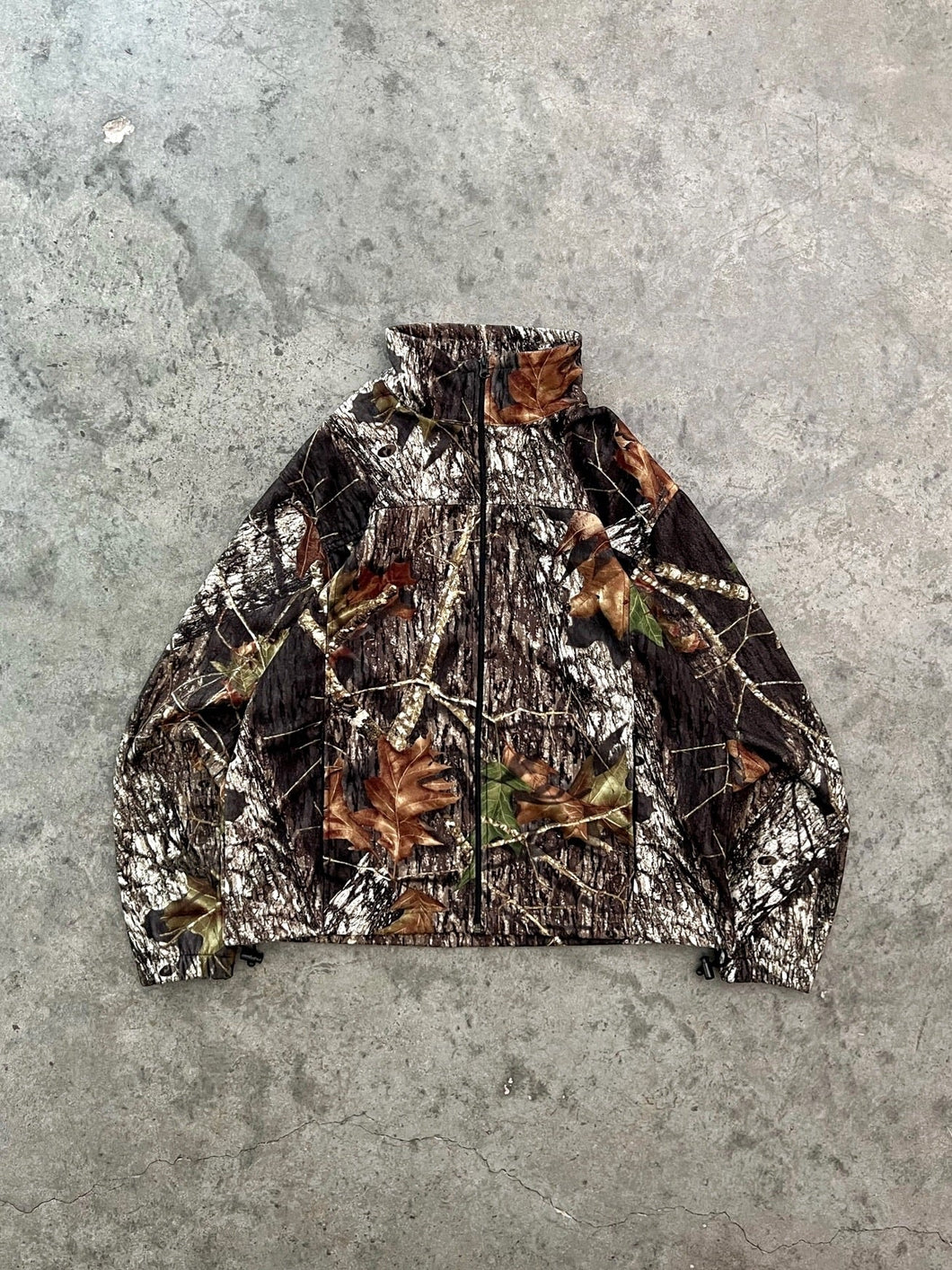 FOREST CAMOUFLAGE FLEECE JACKET - 1990S