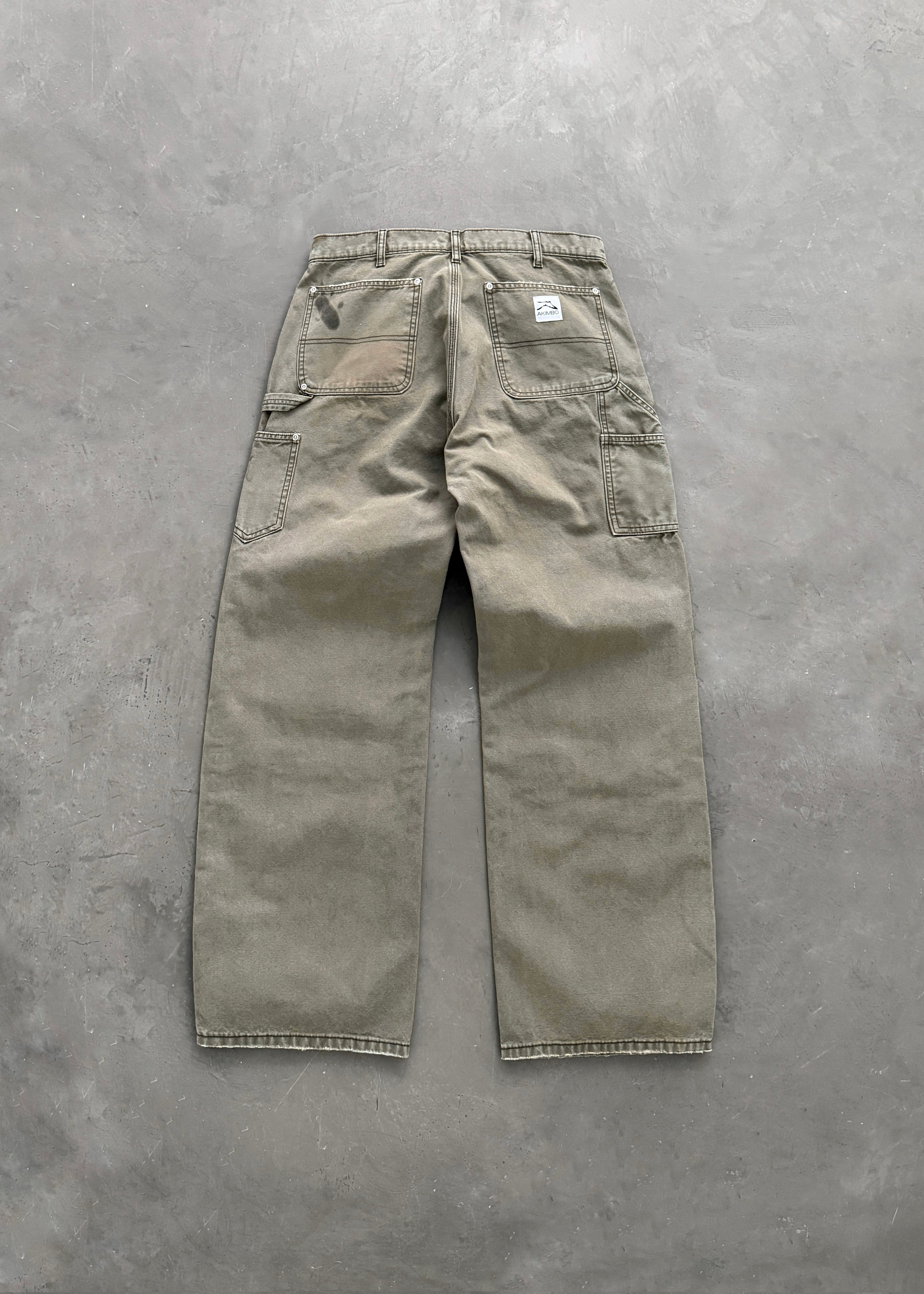 AKIMBO CANVAS DOUBLE KNEES - DIRTY OLIVE