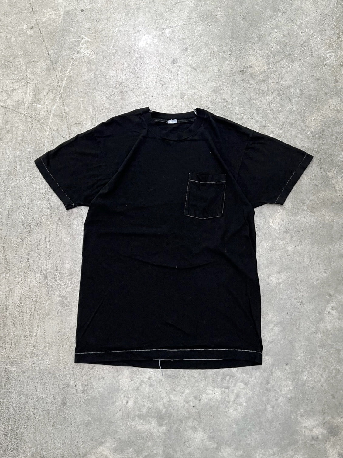 SINGLE STITCHED BLACK TEE - 1980S – AKIMBO CLUB