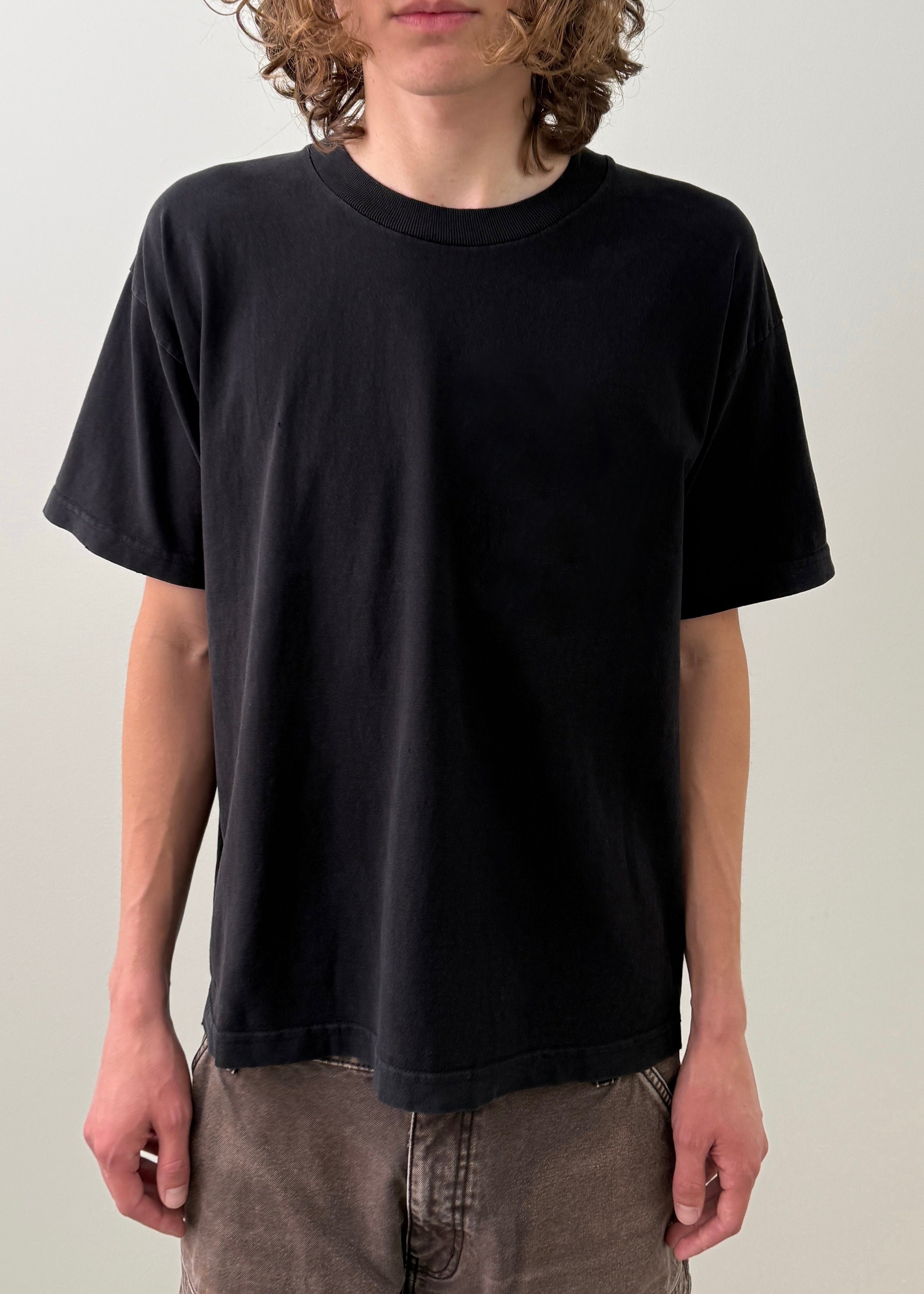 THE “1999” BLANK TEE - STONEWASHED BLACK