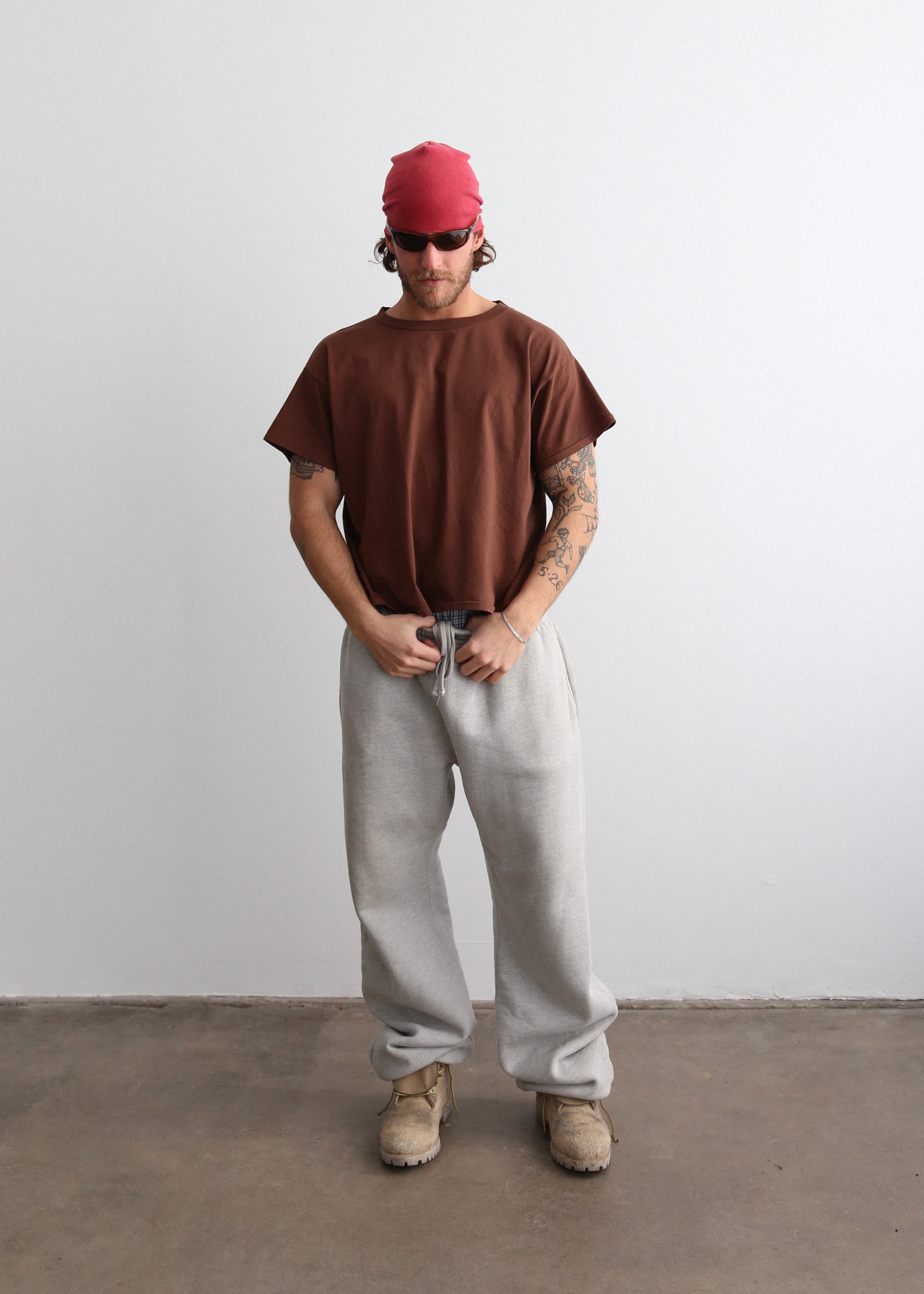 “CHAIN-PEEKER” SINGLE STITCHED TEE - COYOTE BROWN