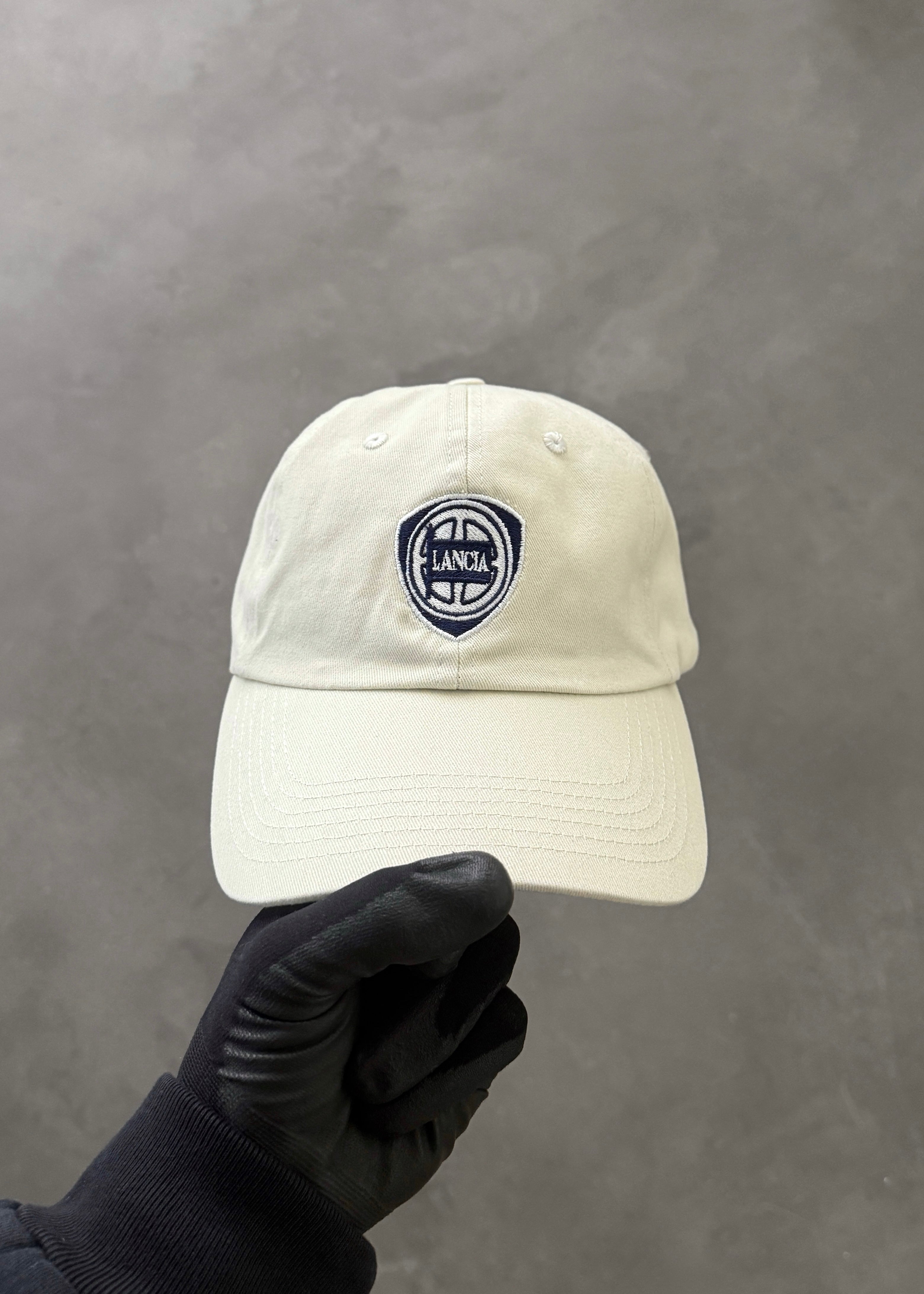 AKIMBO x LANCIA® UNSTRUCTURED 6 PANEL CAP - CREAM