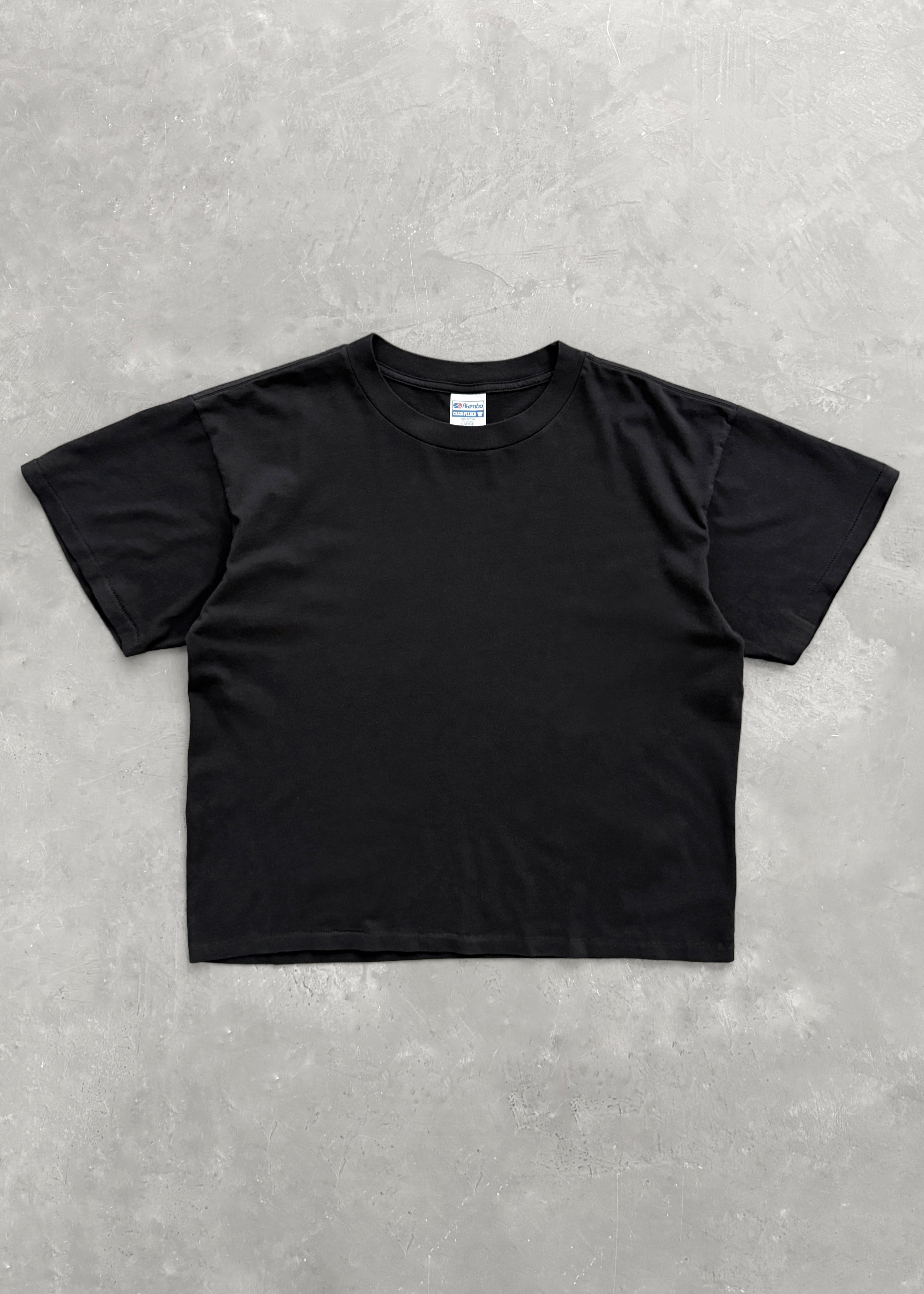 “CHAIN-PEEKER” MID-WEIGHT TEE - BLACK