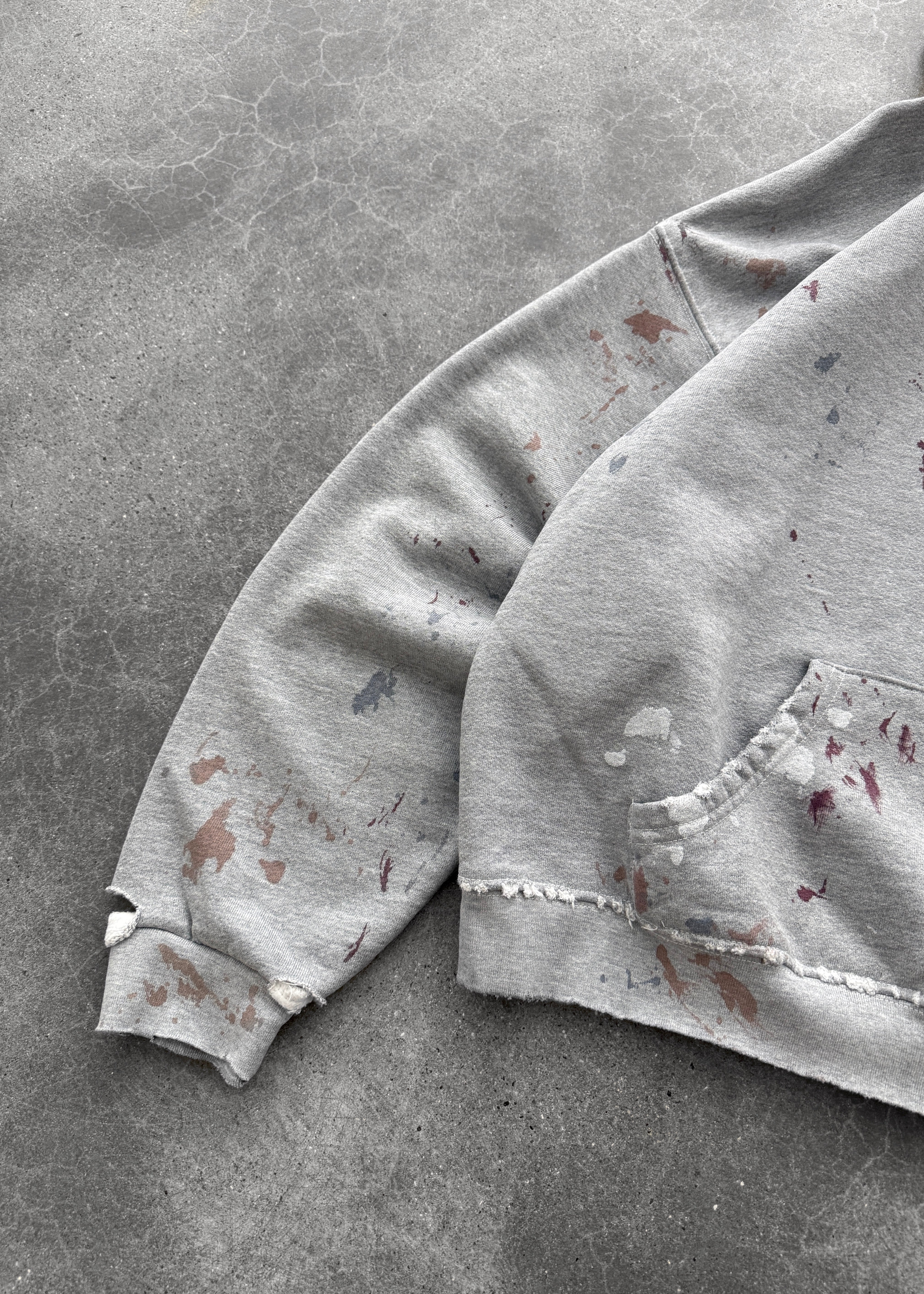"WATCH-PEEKER" HOODIE - HEATHER GREY