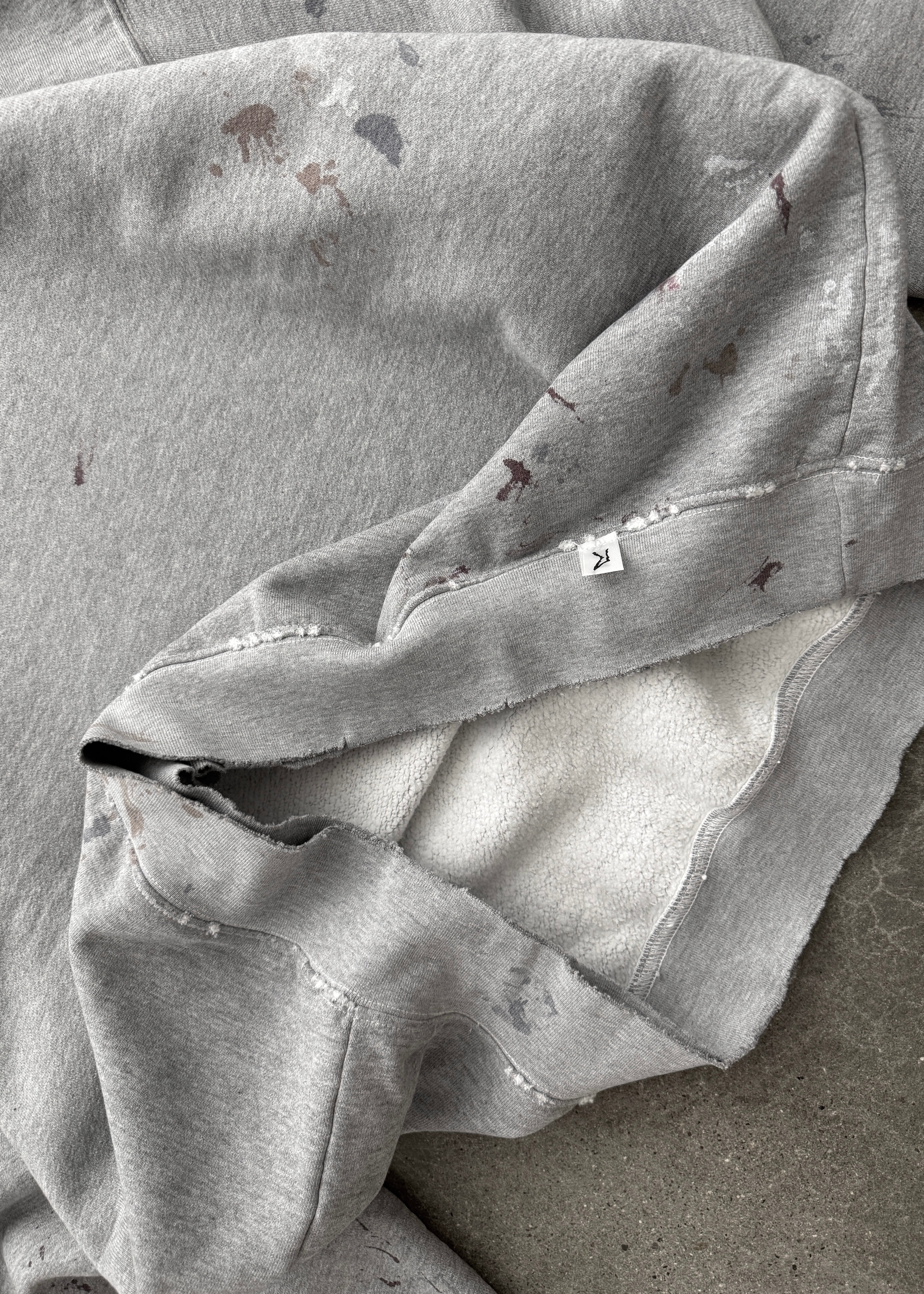 "WATCH-PEEKER" CREWNECK - HEATHER GREY