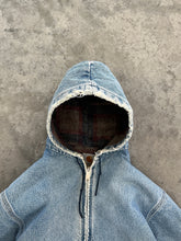 Load image into Gallery viewer, FADED BLUE DENIM HOODED CARHARTT JACKET - 1990S
