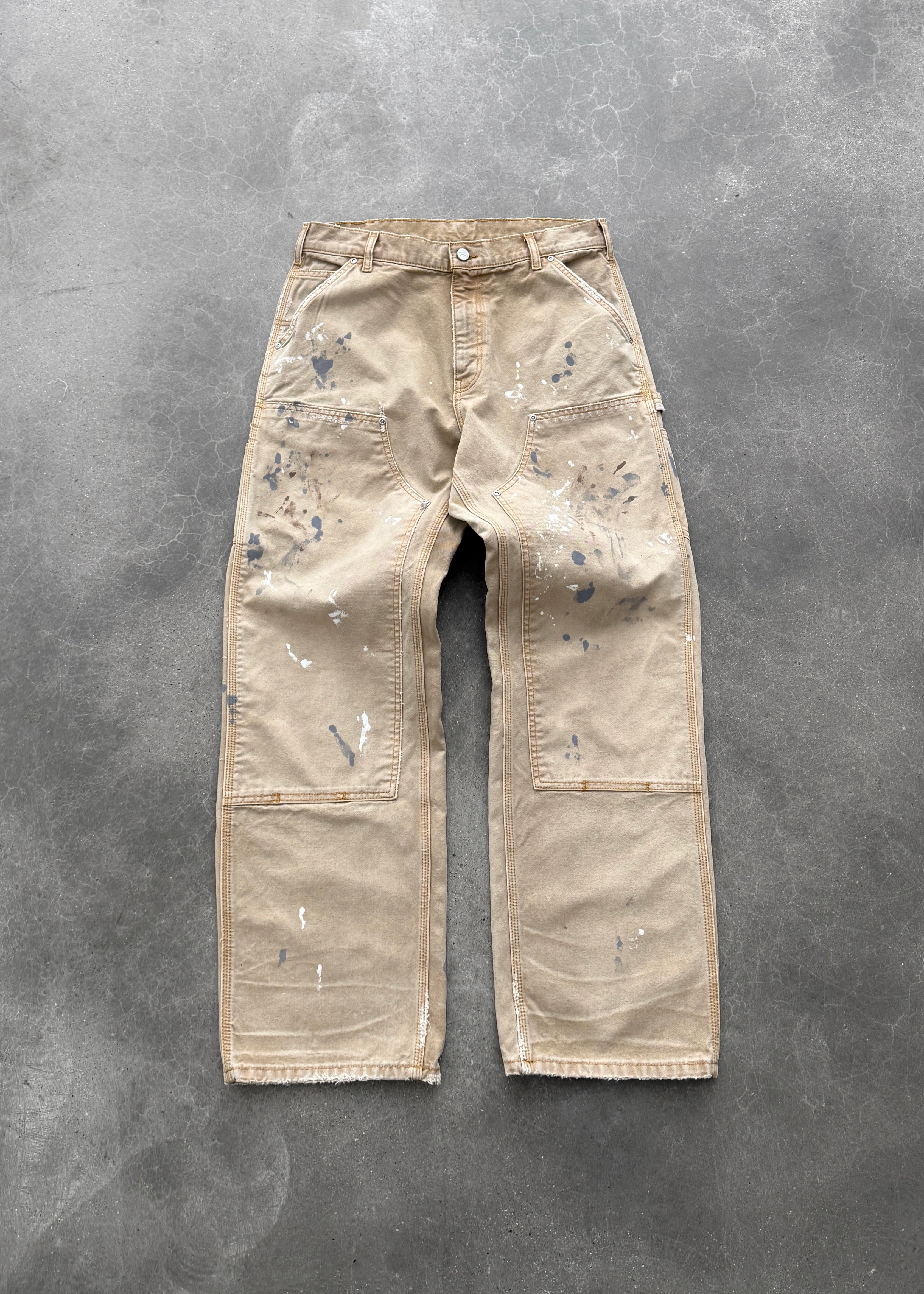 PAINTER CANVAS DOUBLE KNEES - FADED TAN