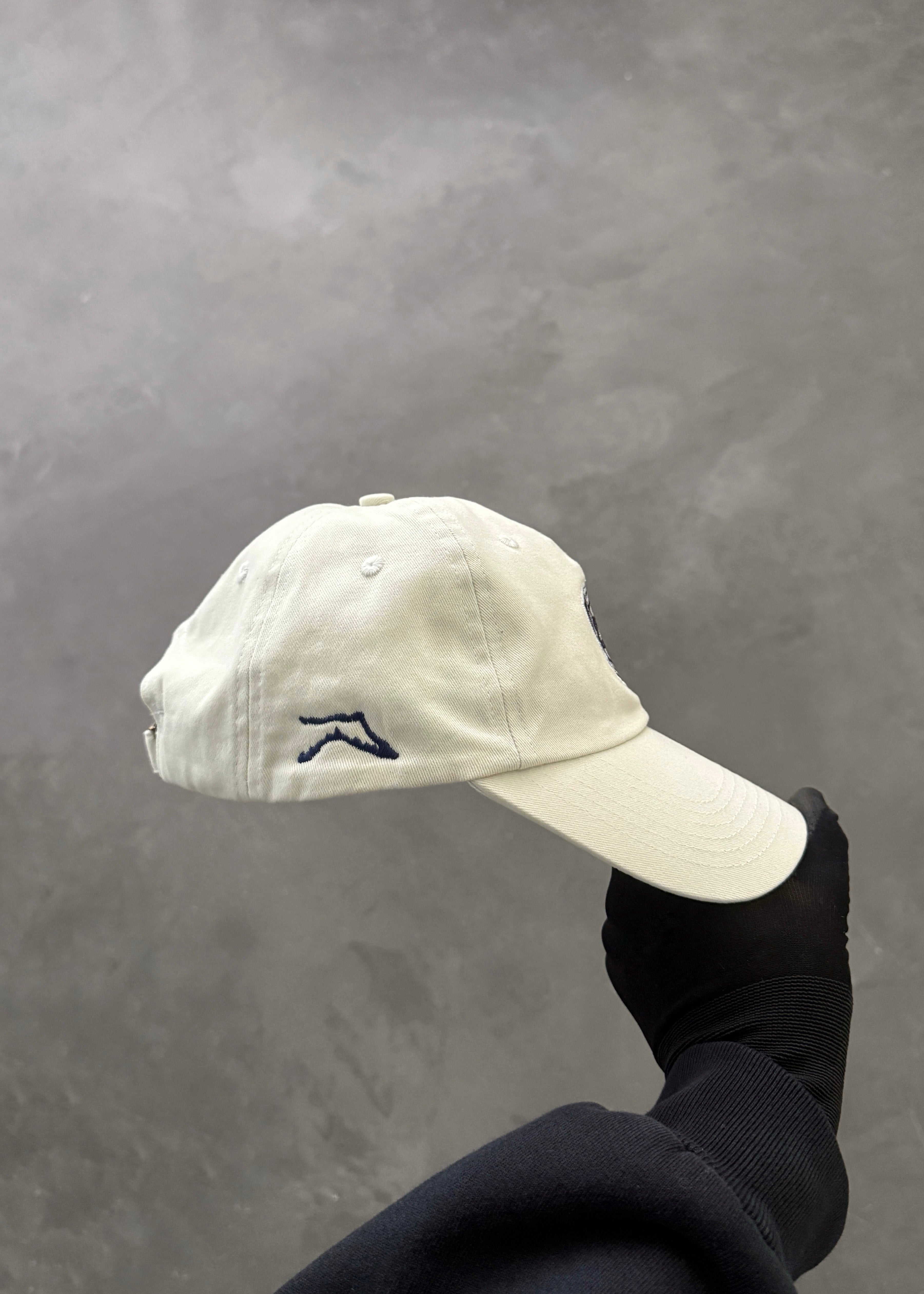 AKIMBO x LANCIA® UNSTRUCTURED 6 PANEL CAP - CREAM