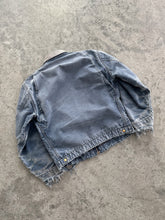 Load image into Gallery viewer, SUN FADED DISTRESSED SLATE BLUE CARHARTT DETROIT JACKET - 1990S
