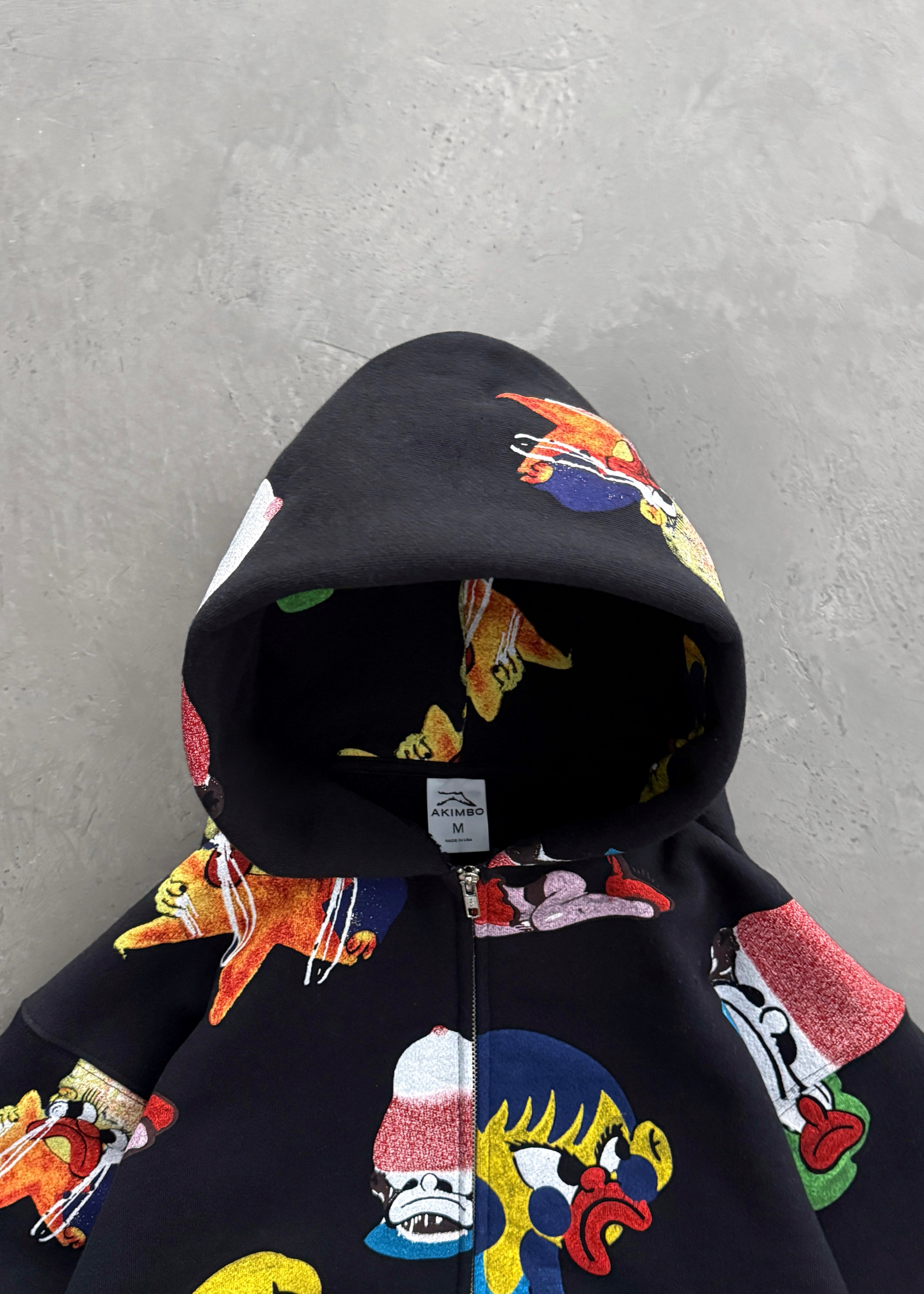 SLAWN NEIGHBORHOOD BLACK ZIP-UP