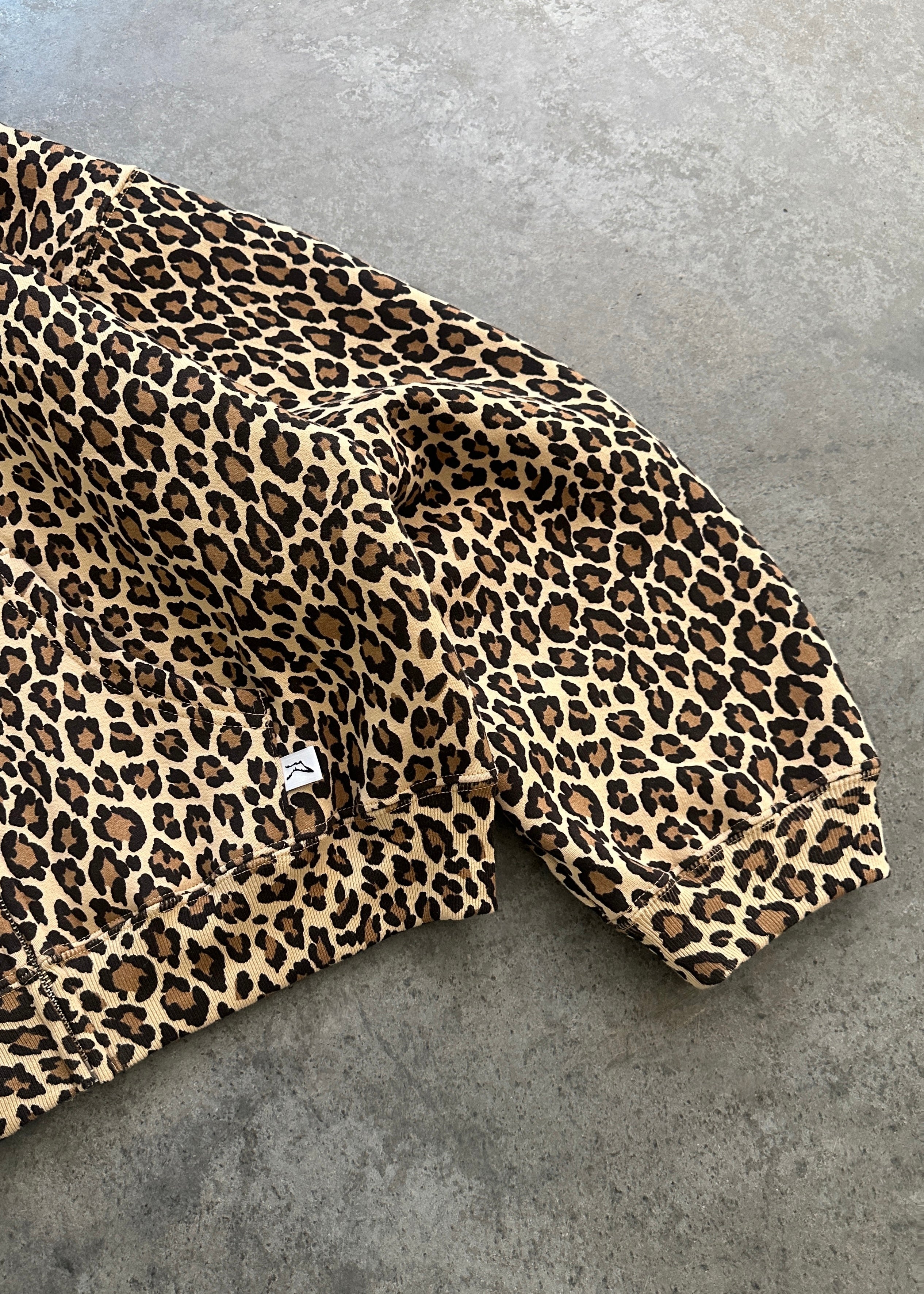 AKIMBO ZIP-UP HOODIE - LEOPARD