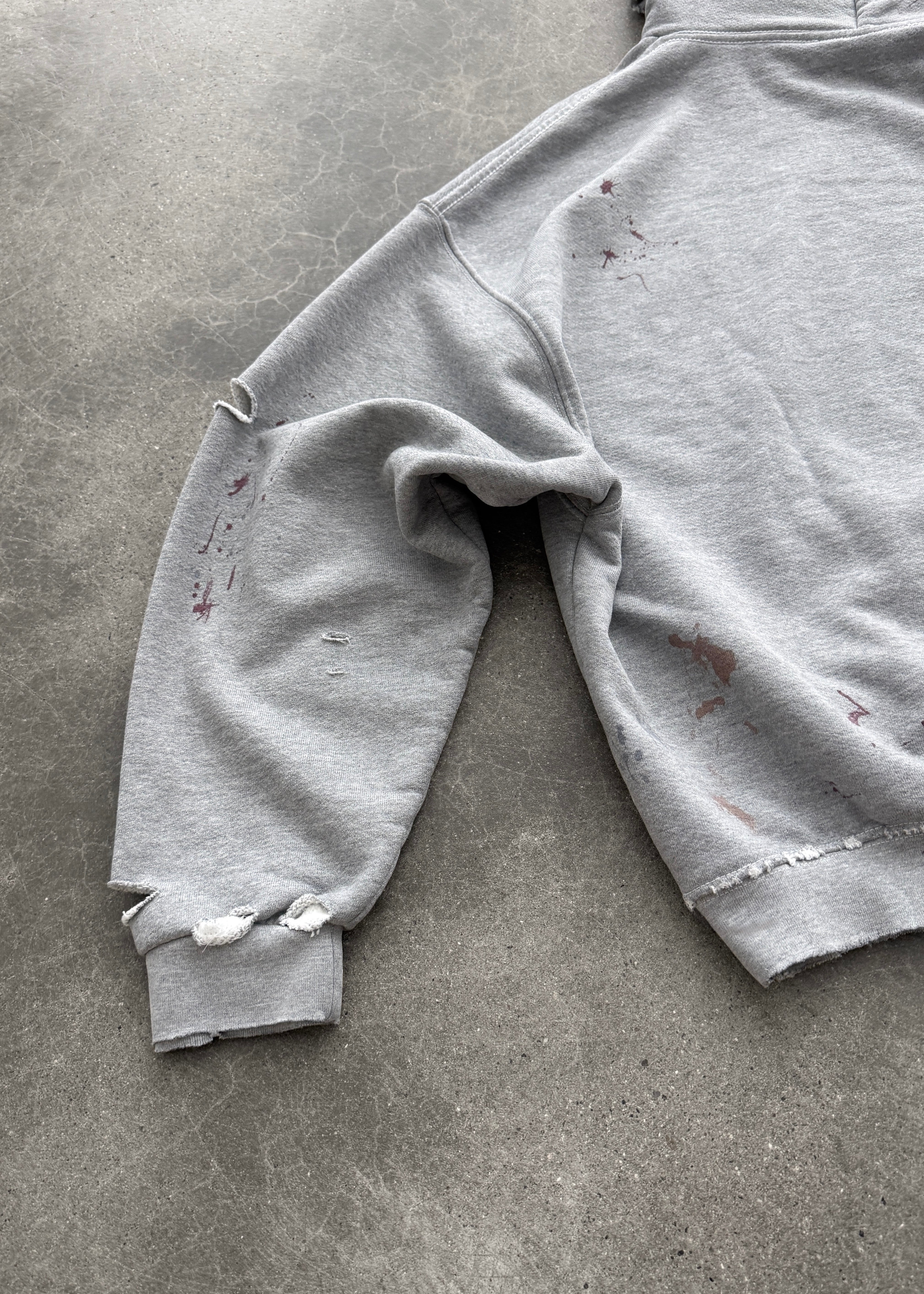 "WATCH-PEEKER" HOODIE - HEATHER GREY