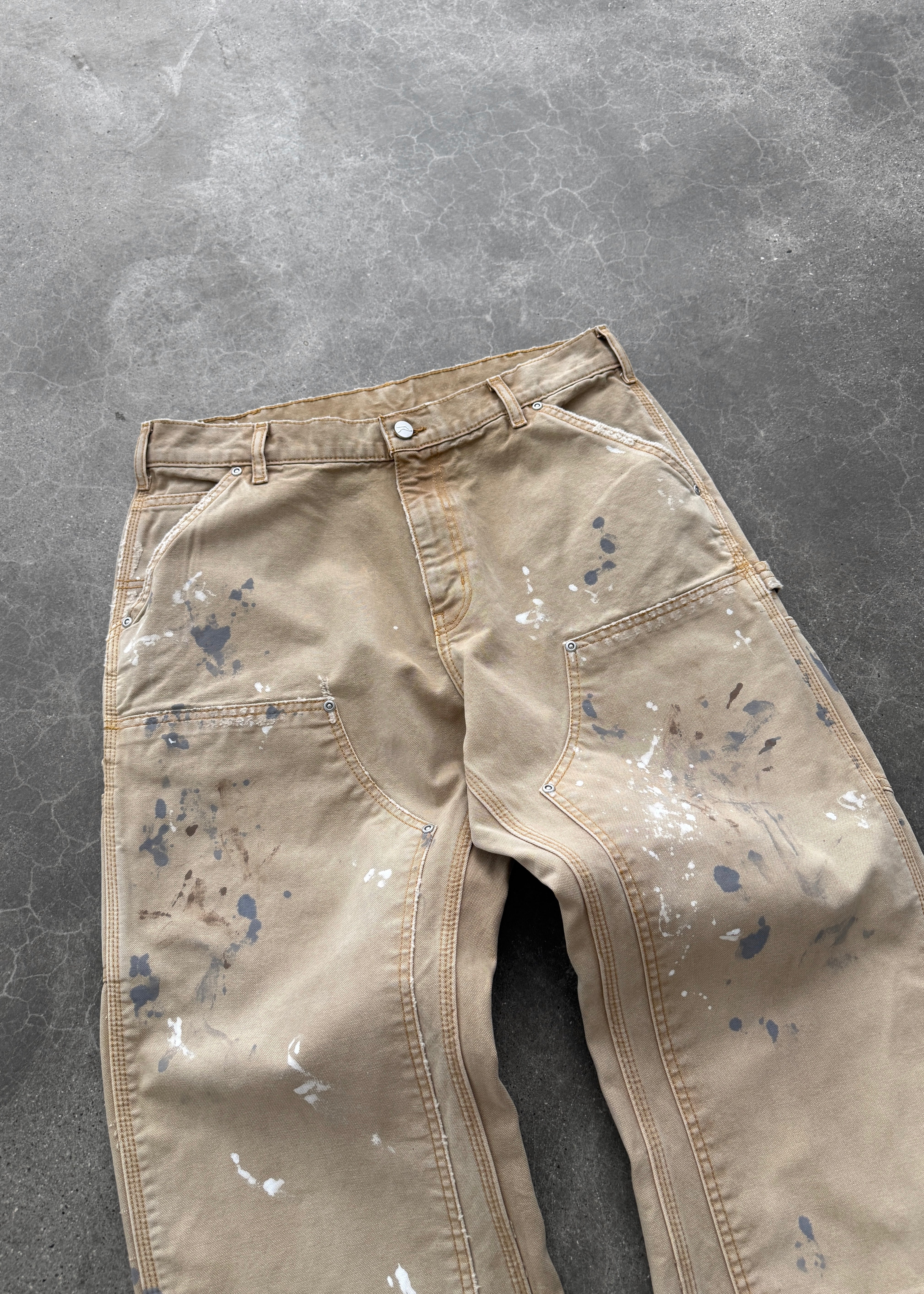 PAINTER CANVAS DOUBLE KNEES - FADED TAN