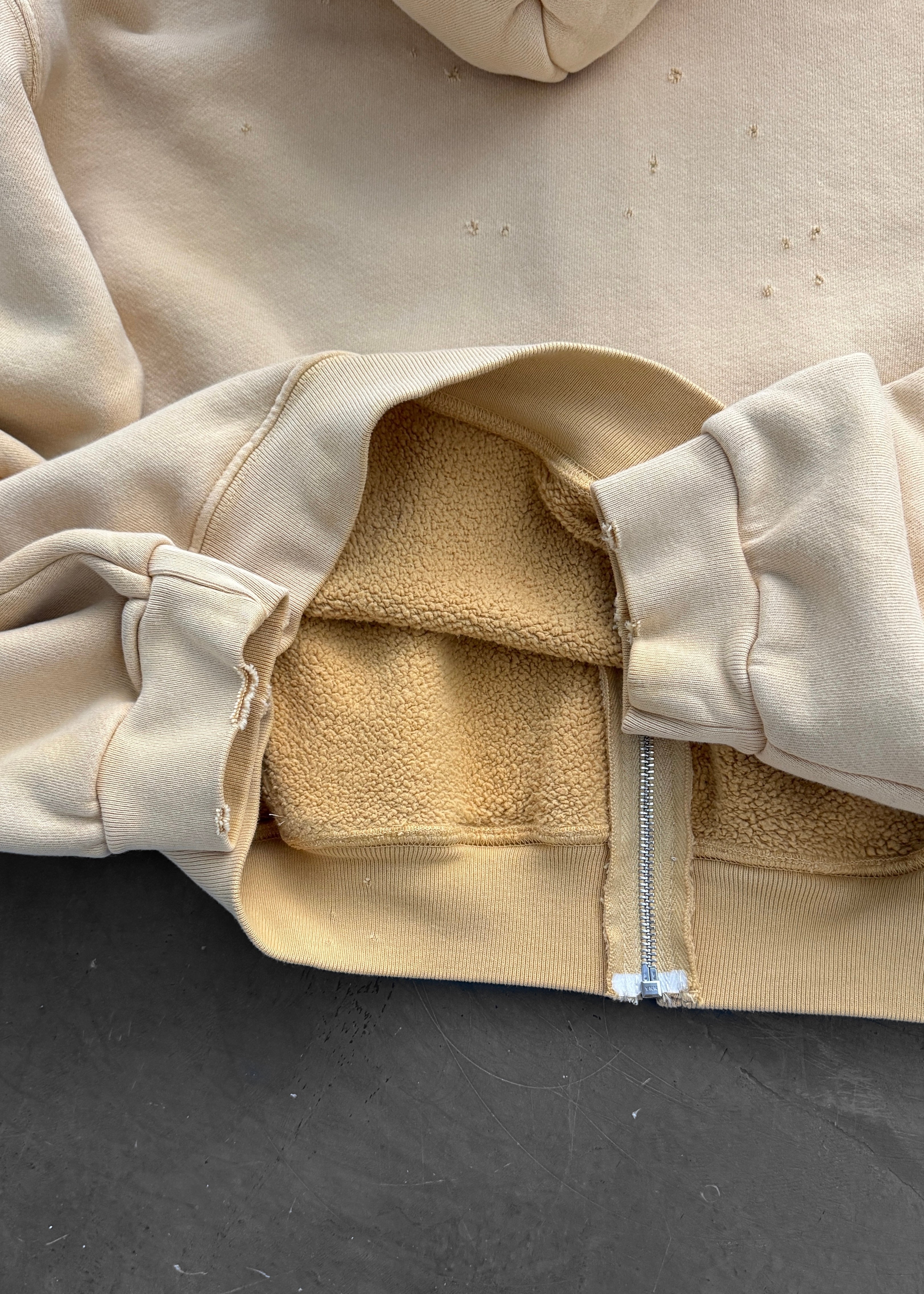 ZIP-UP HOODIE - SUN FADED YELLOW