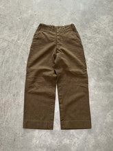 Load image into Gallery viewer, OLIVE GREEN WOOL MILITARY TROUSERS - 1970S
