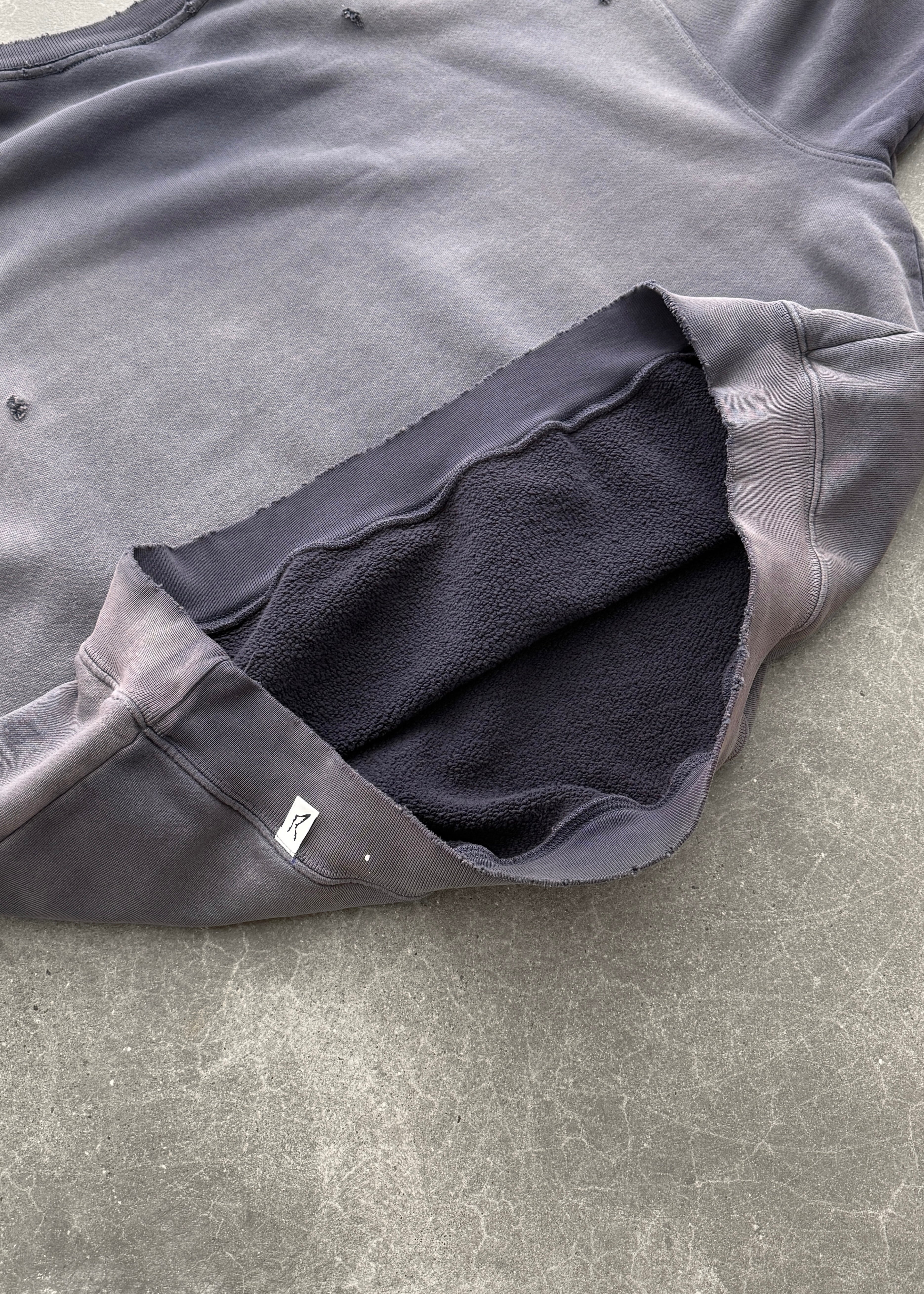 "WATCH-PEEKER" CREWNECK - SUN FADED EGGPLANT