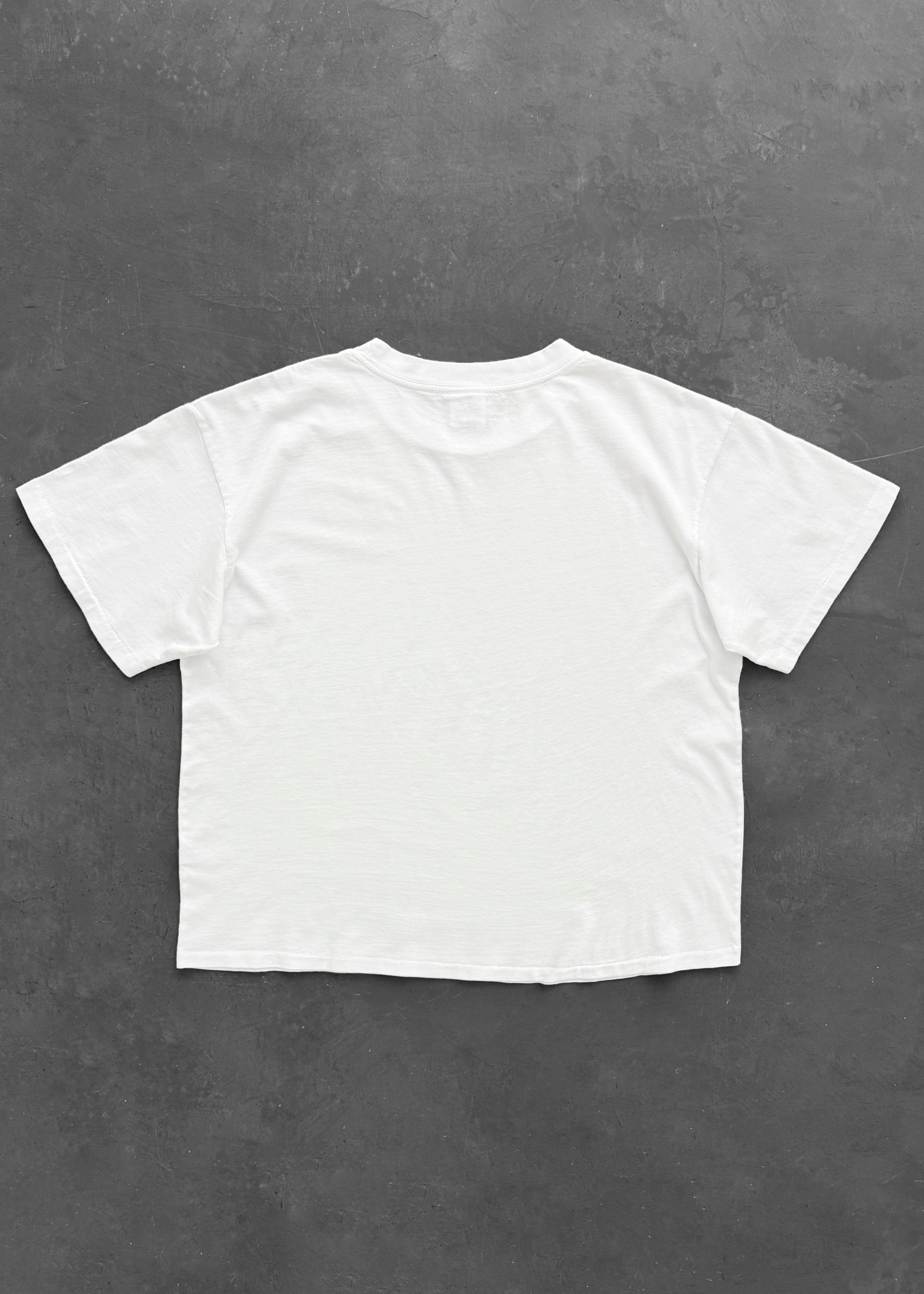 “CHAIN-PEEKER” MID-WEIGHT TEE - WHITE