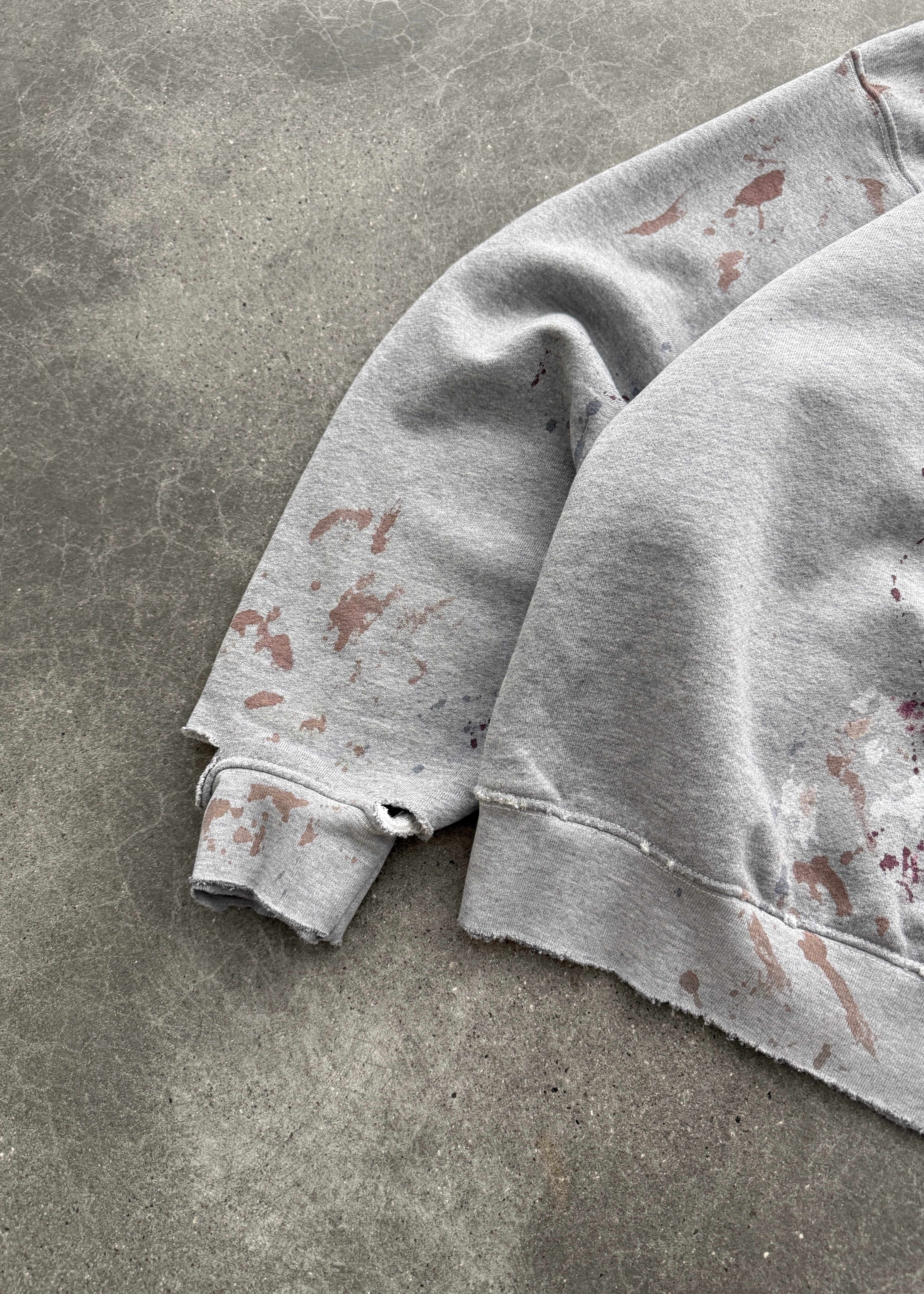 "WATCH-PEEKER" CREWNECK - HEATHER GREY