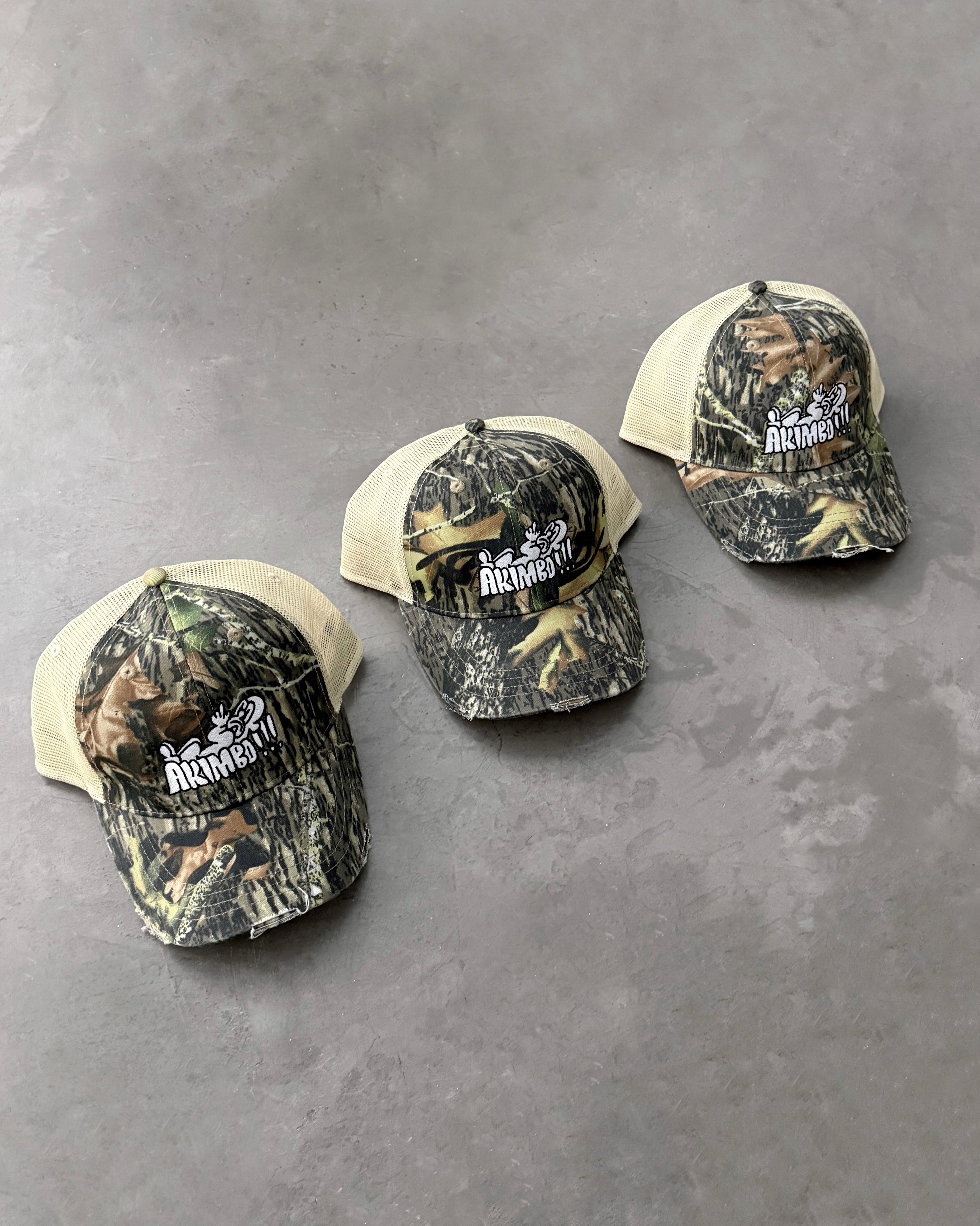 SLAWN "AKIMBO!!!" DISTRESSED CAP