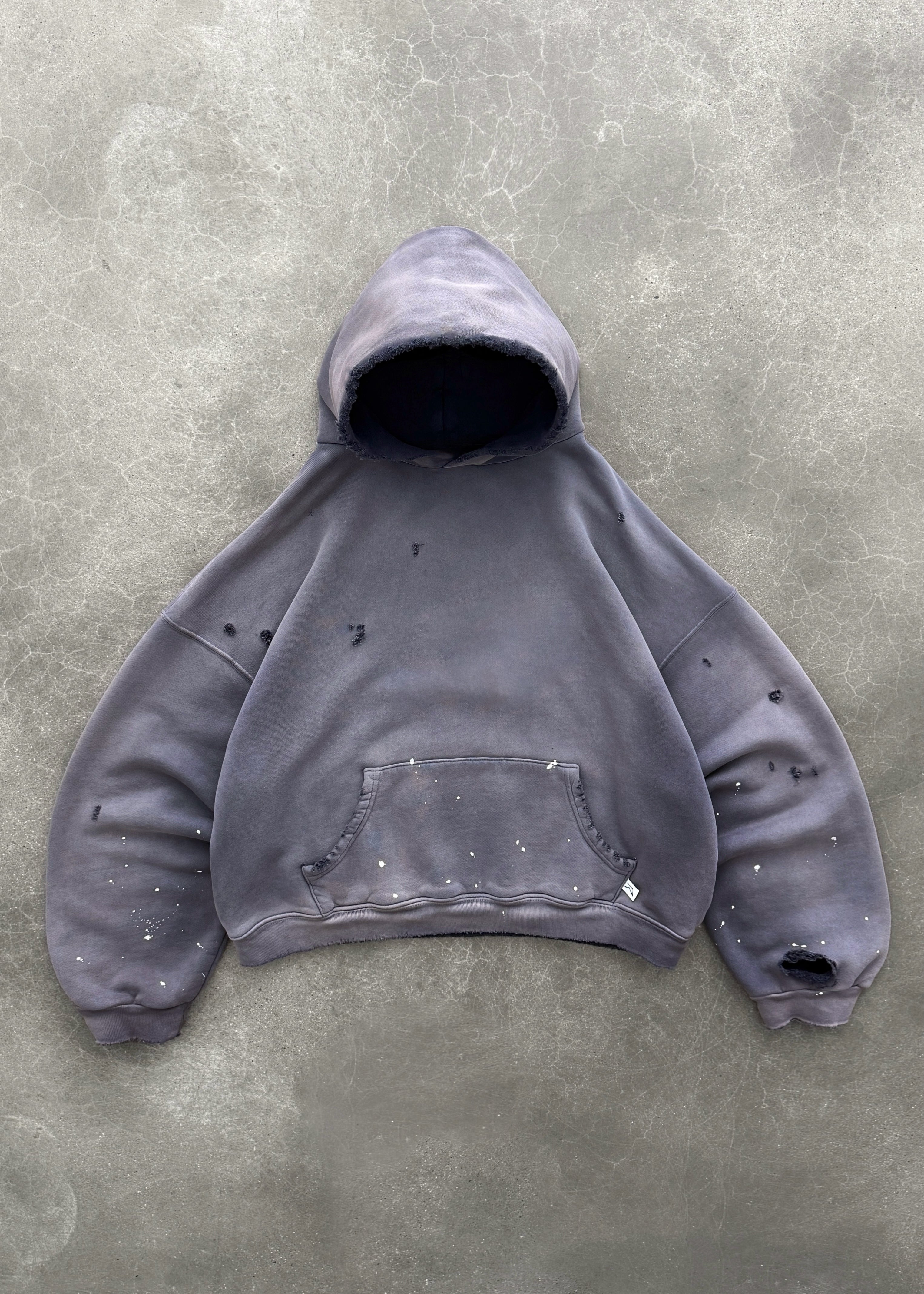 "WATCH-PEEKER" HOODIE - SUN FADED EGGPLANT