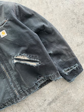 Load image into Gallery viewer, SUN FADED BLACK DISTRESSED  CARHARTT DETROIT JACKET - 1990S
