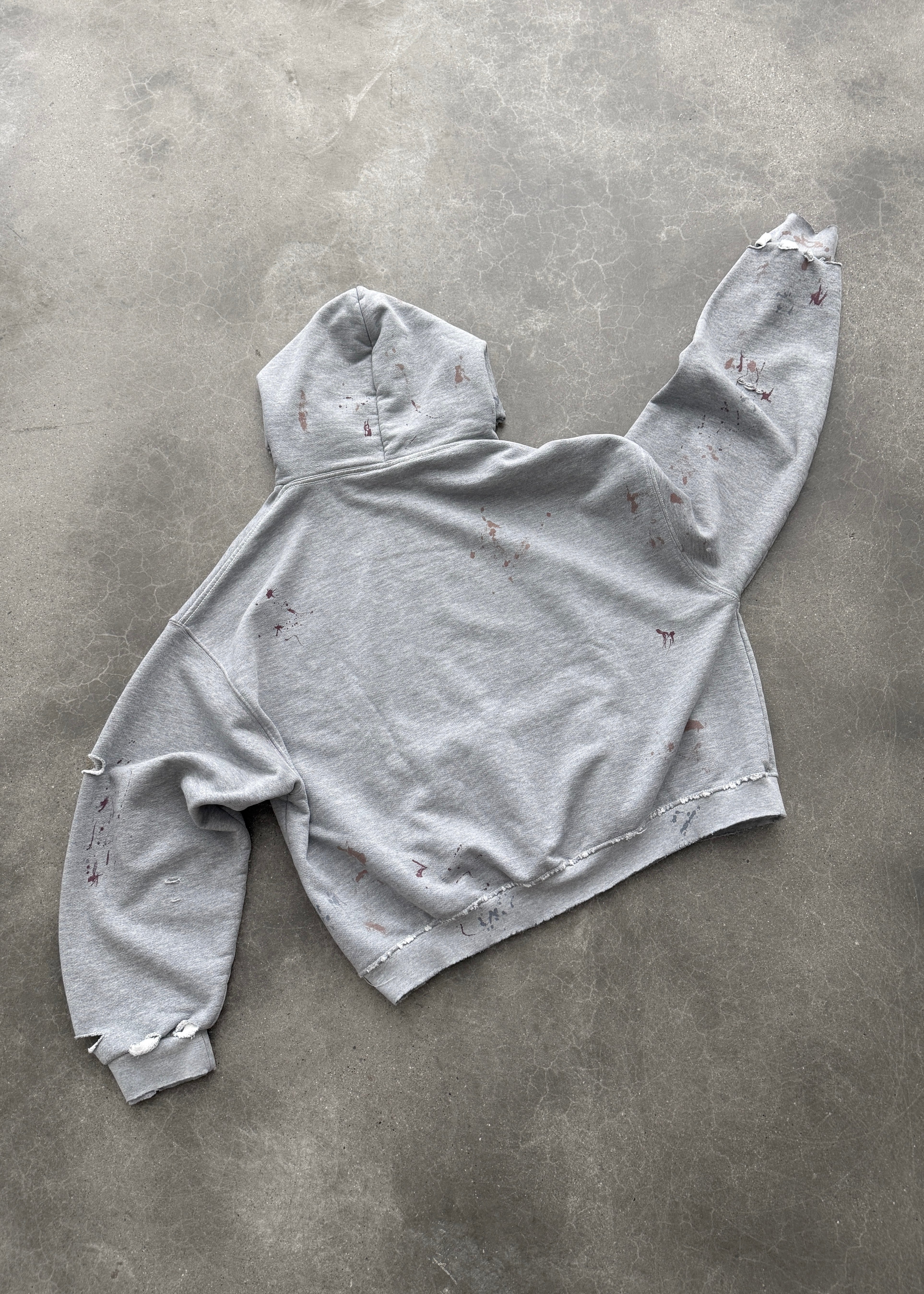 "WATCH-PEEKER" HOODIE - HEATHER GREY