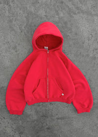 AKIMBO ZIP-UP HOODIE - FADED NAVY