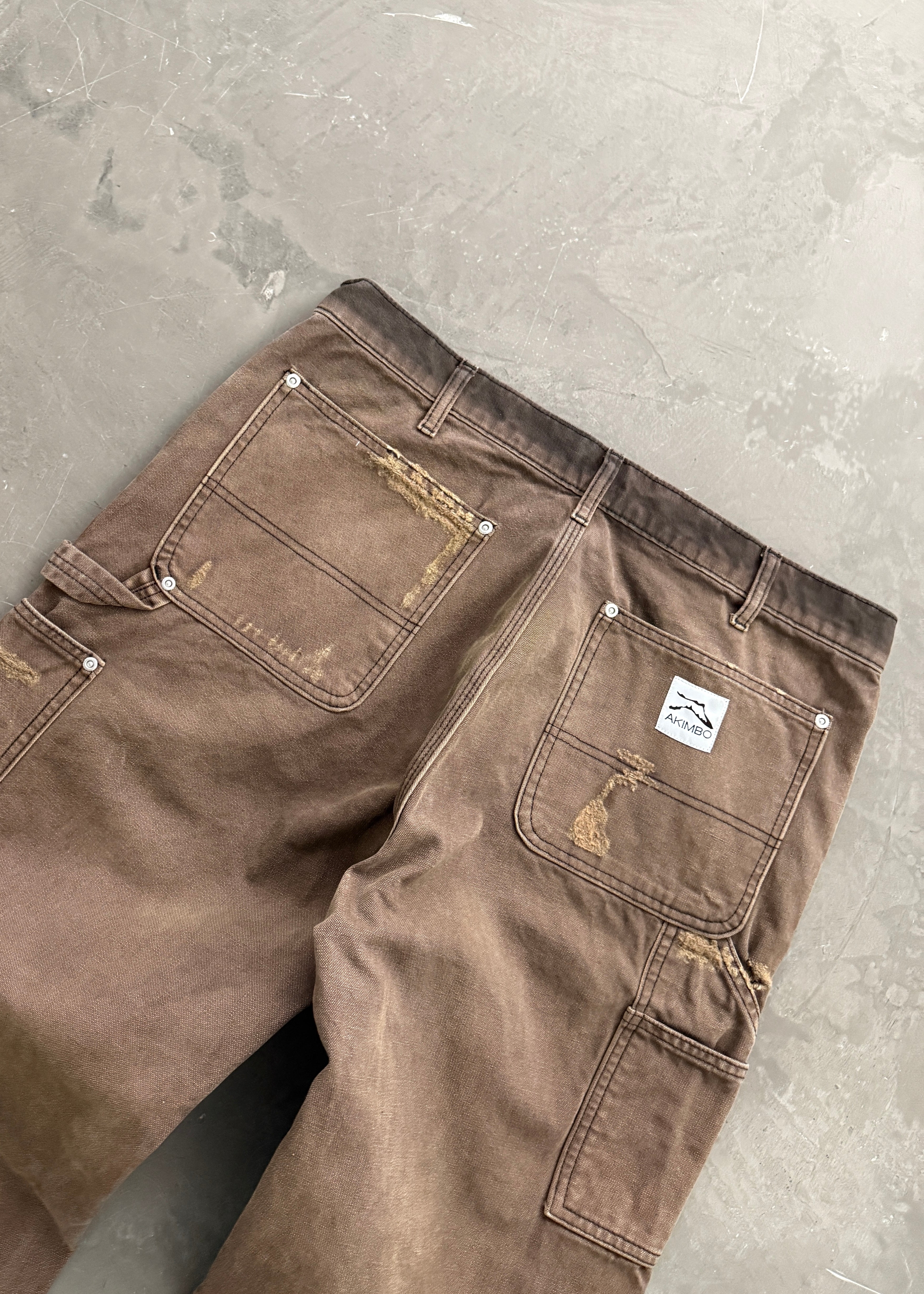AKIMBO CANVAS DOUBLE KNEES - CHOCOLATE