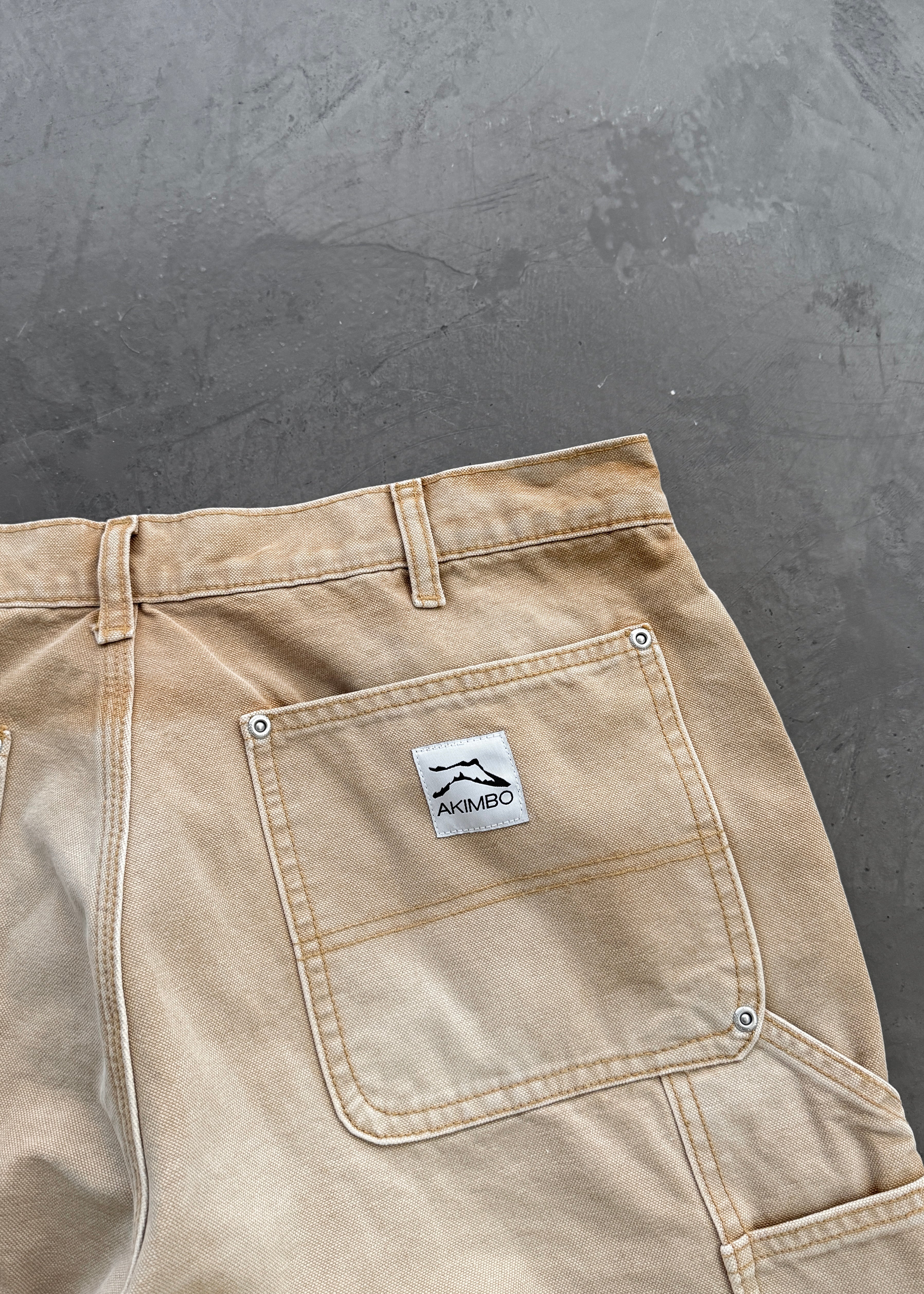AKIMBO CANVAS DOUBLE KNEES - VINTAGE TAN