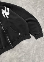 Load image into Gallery viewer, &quot;NY NOODLE&quot; AKIMBO ZIP-UP HOODIE - FADED BLACK
