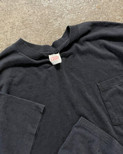 Load image into Gallery viewer, SINGLE STITCHED FADED BLACK POCKET TEE - 1980S
