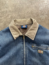 Load image into Gallery viewer, DICKIES FADED BLUE DENIM WORK JACKET - 1990S
